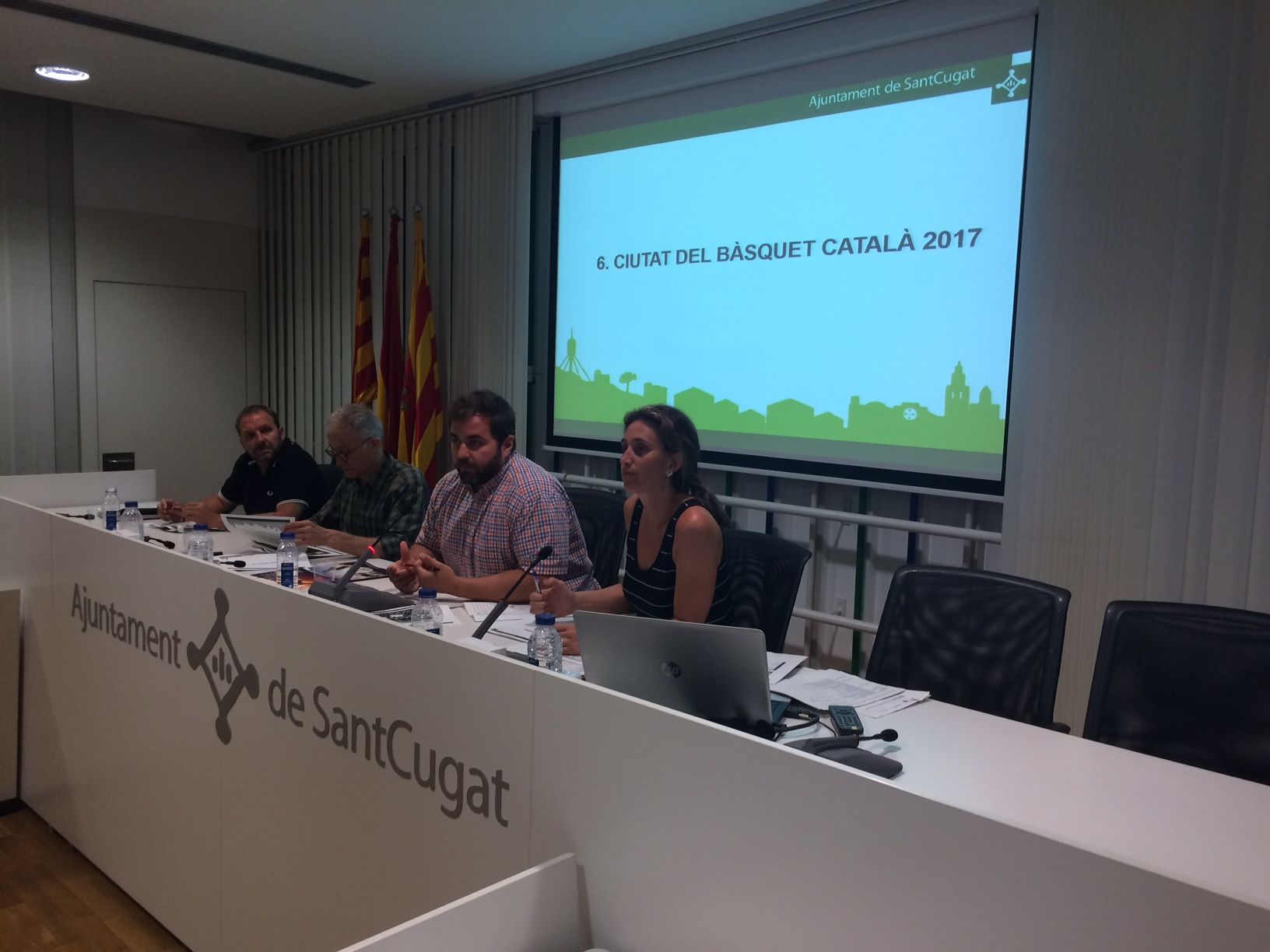 El regidor d'Esports de l'ajuntament de Sant Cugat, Eloi Rovira, ha presidit el Consell Sectorial d'Esports. FOTO: Àlex López Puig