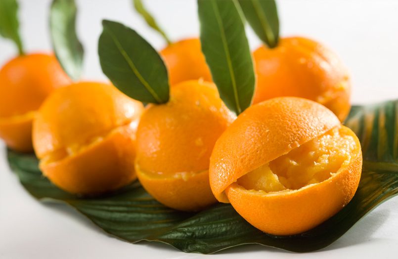 Imatge de les taronges farcides FOTO: Cedida