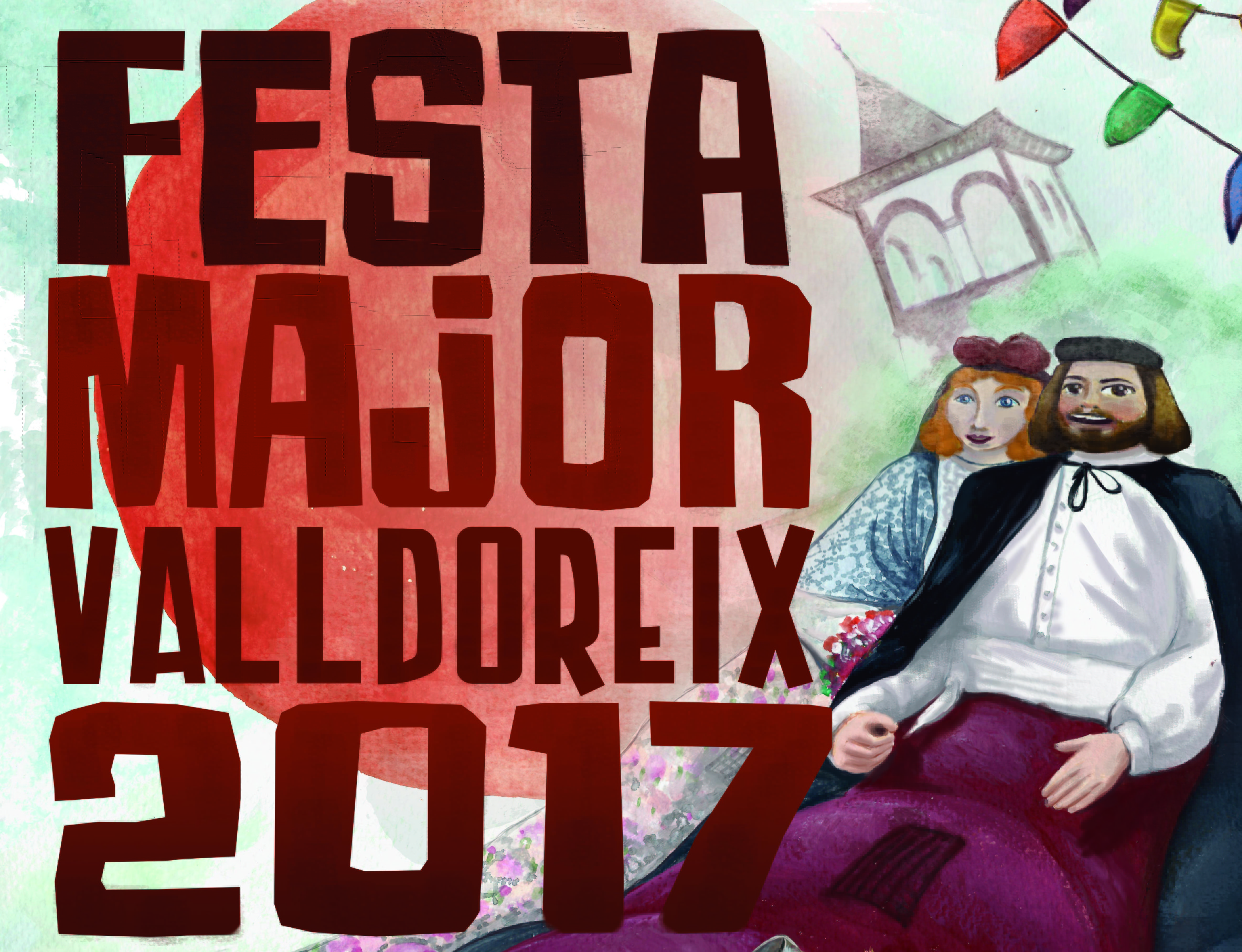 Cartell anunciador de la Festa Major de Valldoreix 2017. AUTOR: Alba Escolà