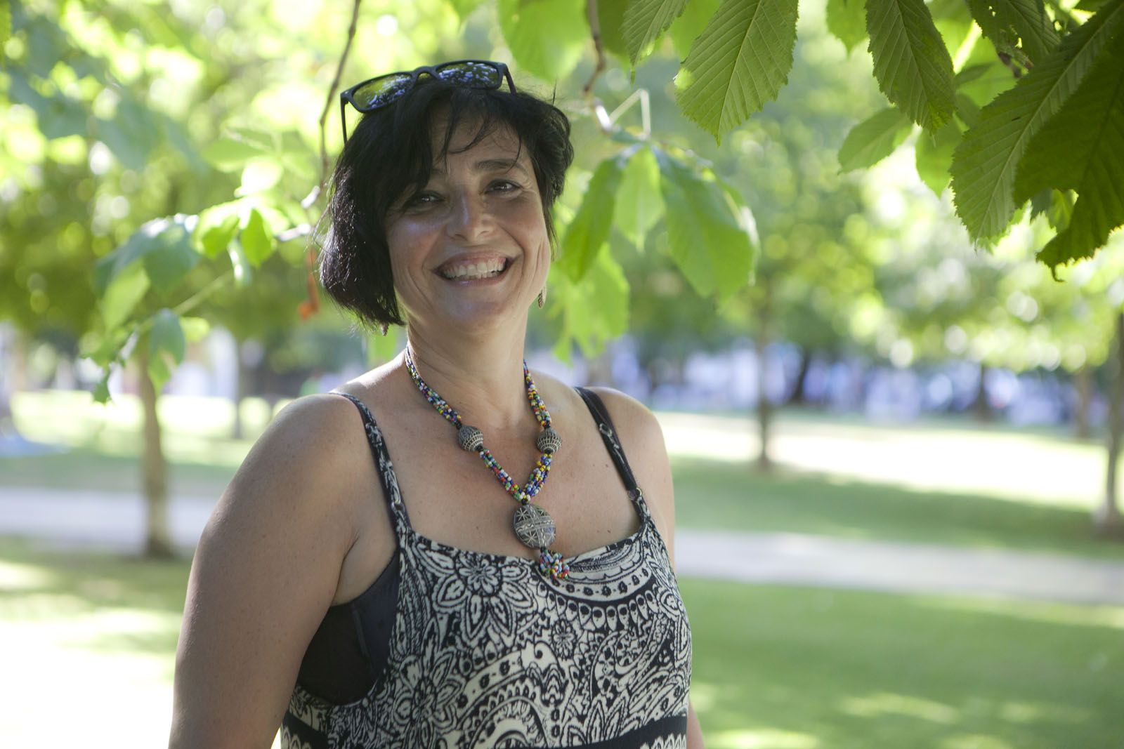 Conxi Romera, una de les ànimes de la Festa Major de la Floresta amb el Senglar Cultural FOTO: Artur Ribera