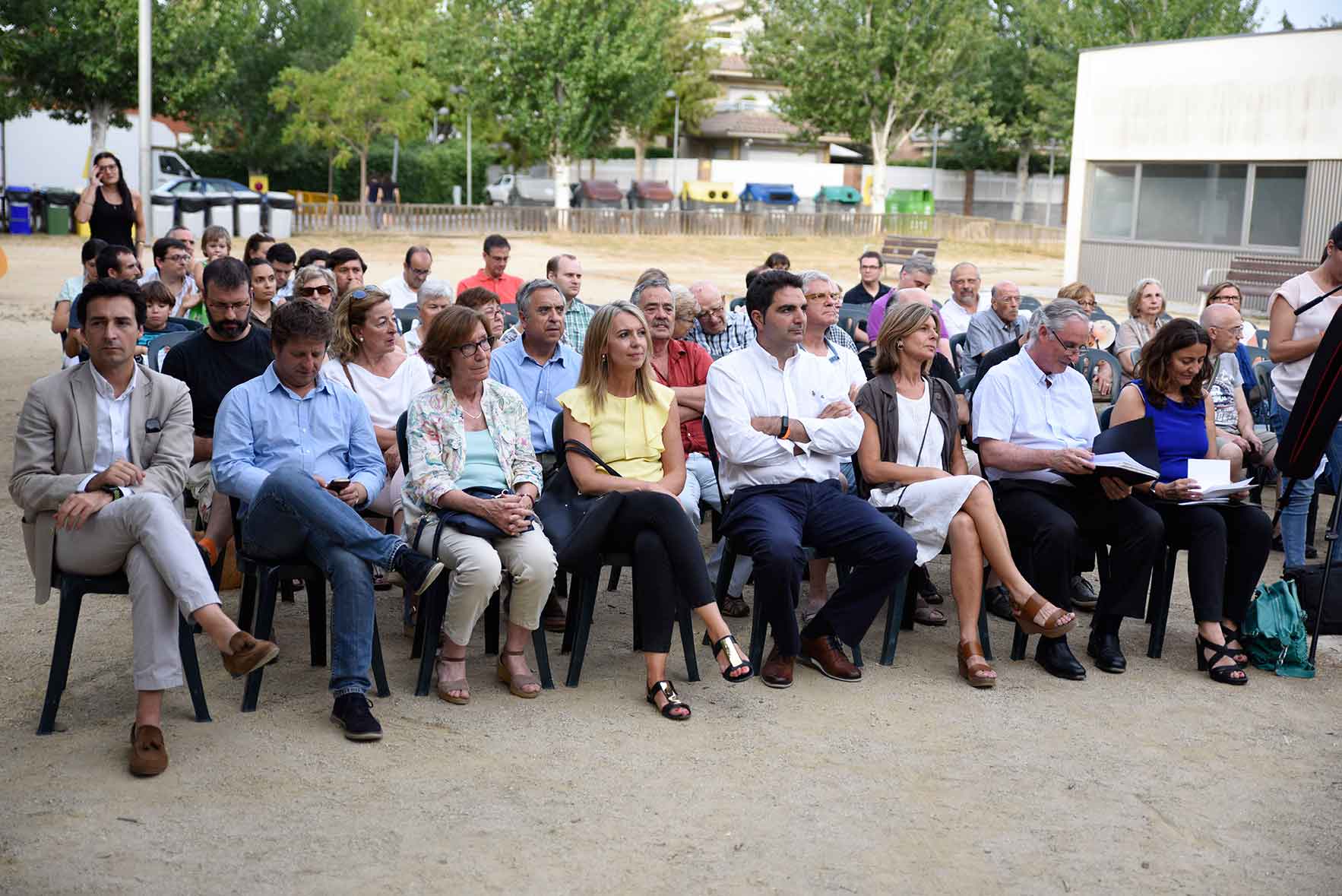 Pregó de Festa Major de Mira-sol, a càrrec d'Ignasi Arcusa, president Club d'Escacs. Foto: Bernat Millet