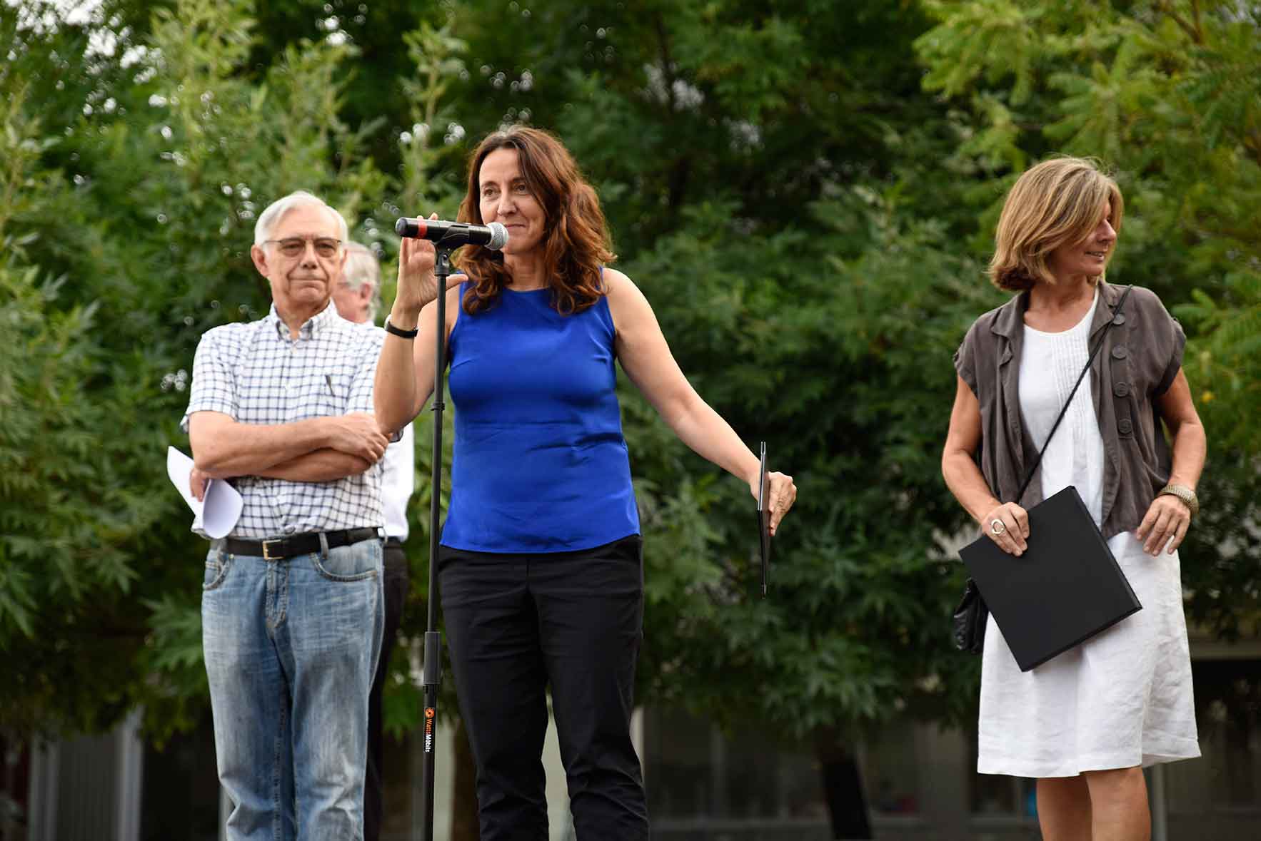 Pregó de Festa Major de Mira-sol, a càrrec d'Ignasi Arcusa, president Club d'Escacs. Foto: Bernat Millet