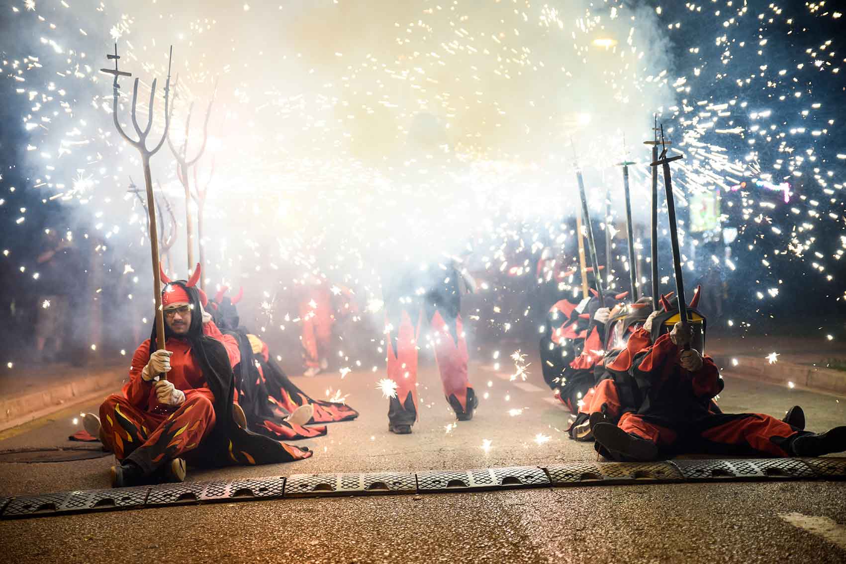 Correfoc d’esperit jove a Mira sol. Foto: Bernat Millet