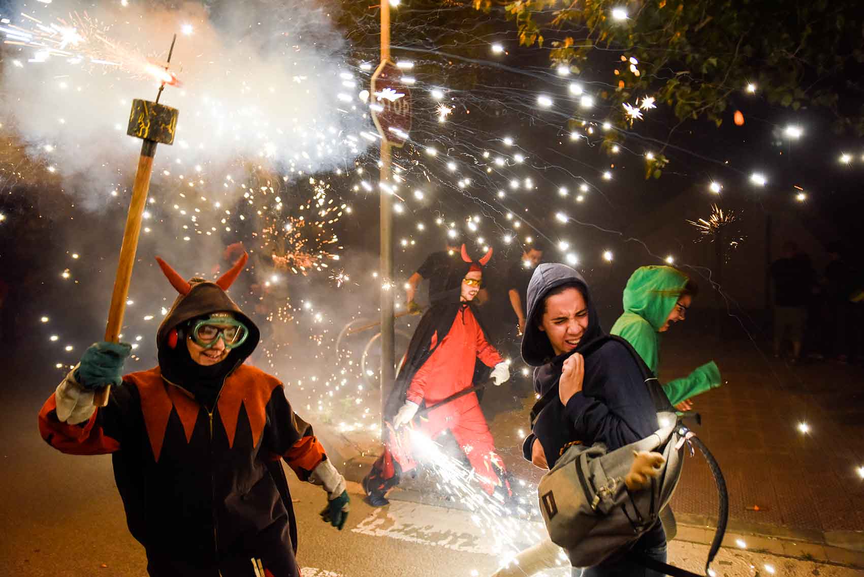 Correfoc d’esperit jove a Mira sol. Foto: Bernat Millet