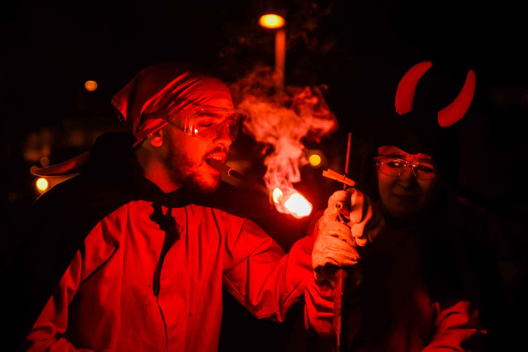 Correfoc d’esperit jove a Mira sol. Foto: Bernat Millet