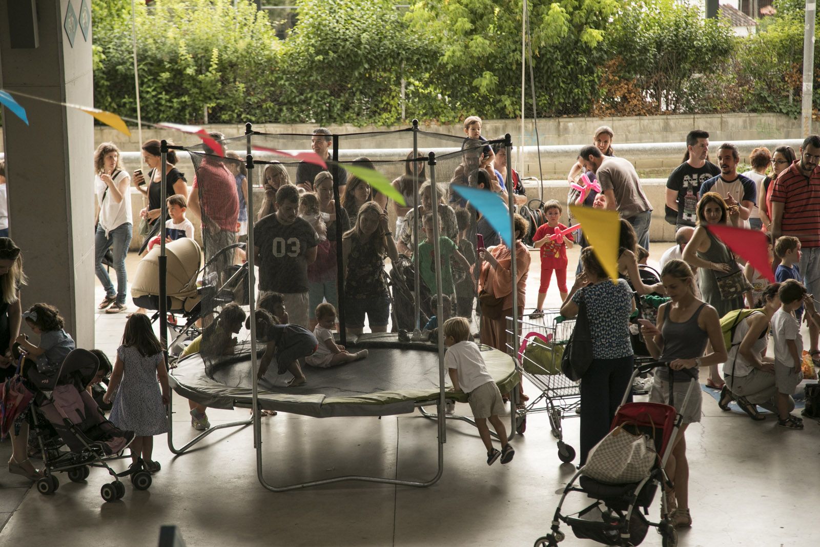 Circuit d’activitats infantils al Mira-sol Centre. FOTO: Lali Puig