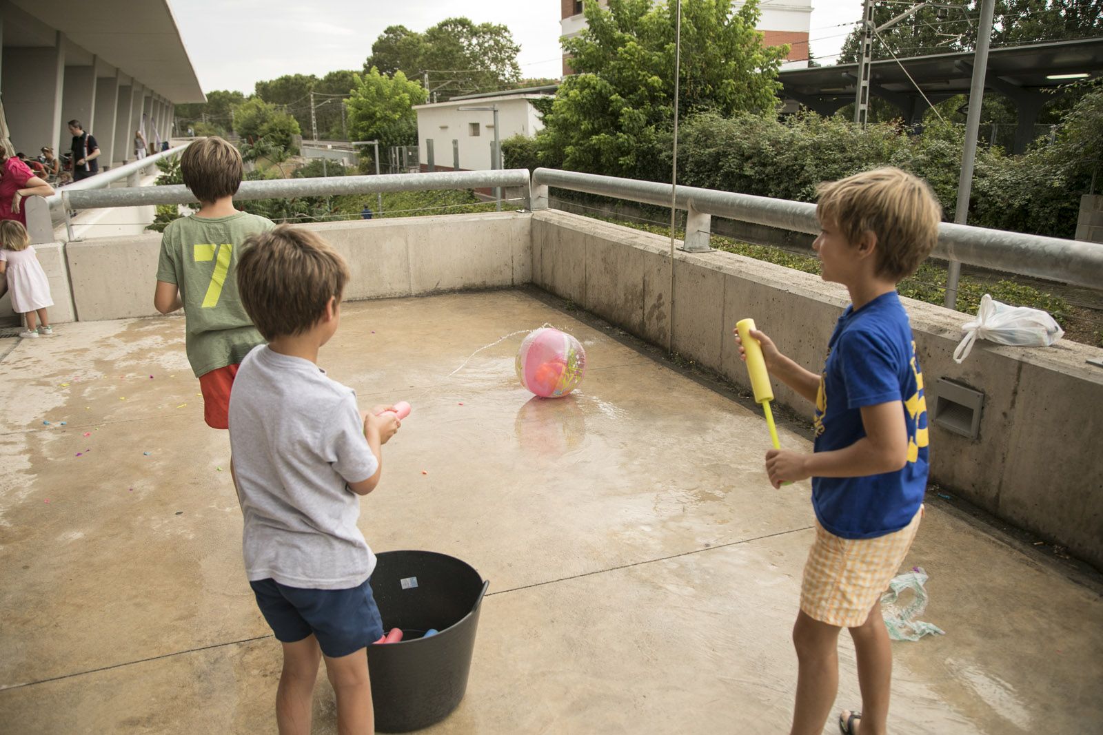 Circuit d’activitats infantils al Mira-sol Centre. FOTO: Lali Puig