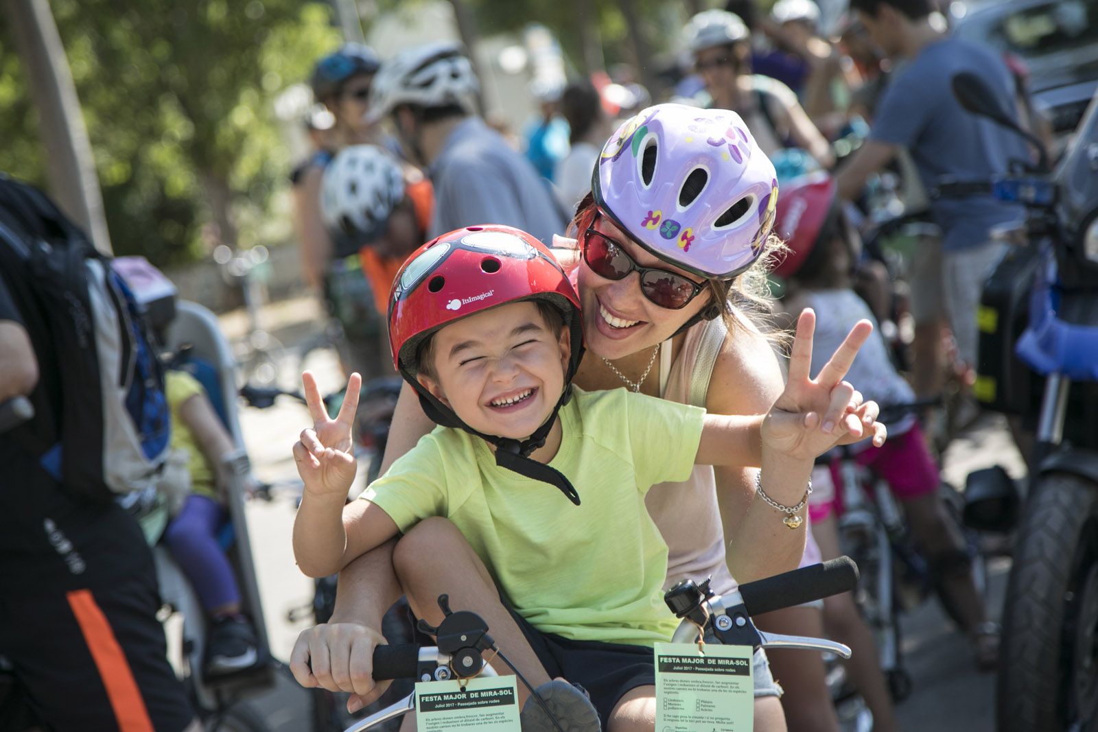 Bicicletada popular des del Casal de Mira-sol. FOTO: Lali Puig