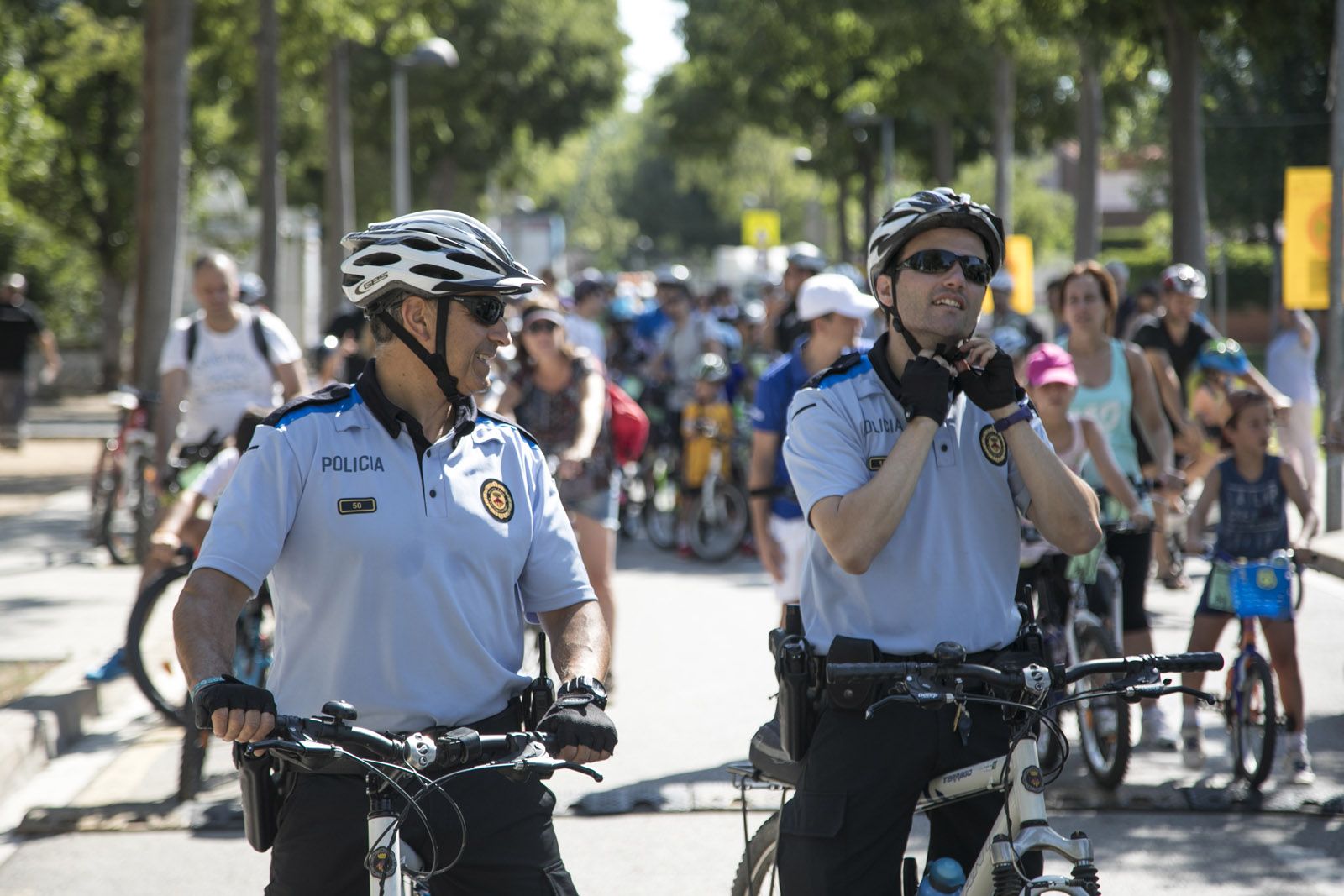 Bicicletada popular des del Casal de Mira-sol. FOTO: Lali Puig