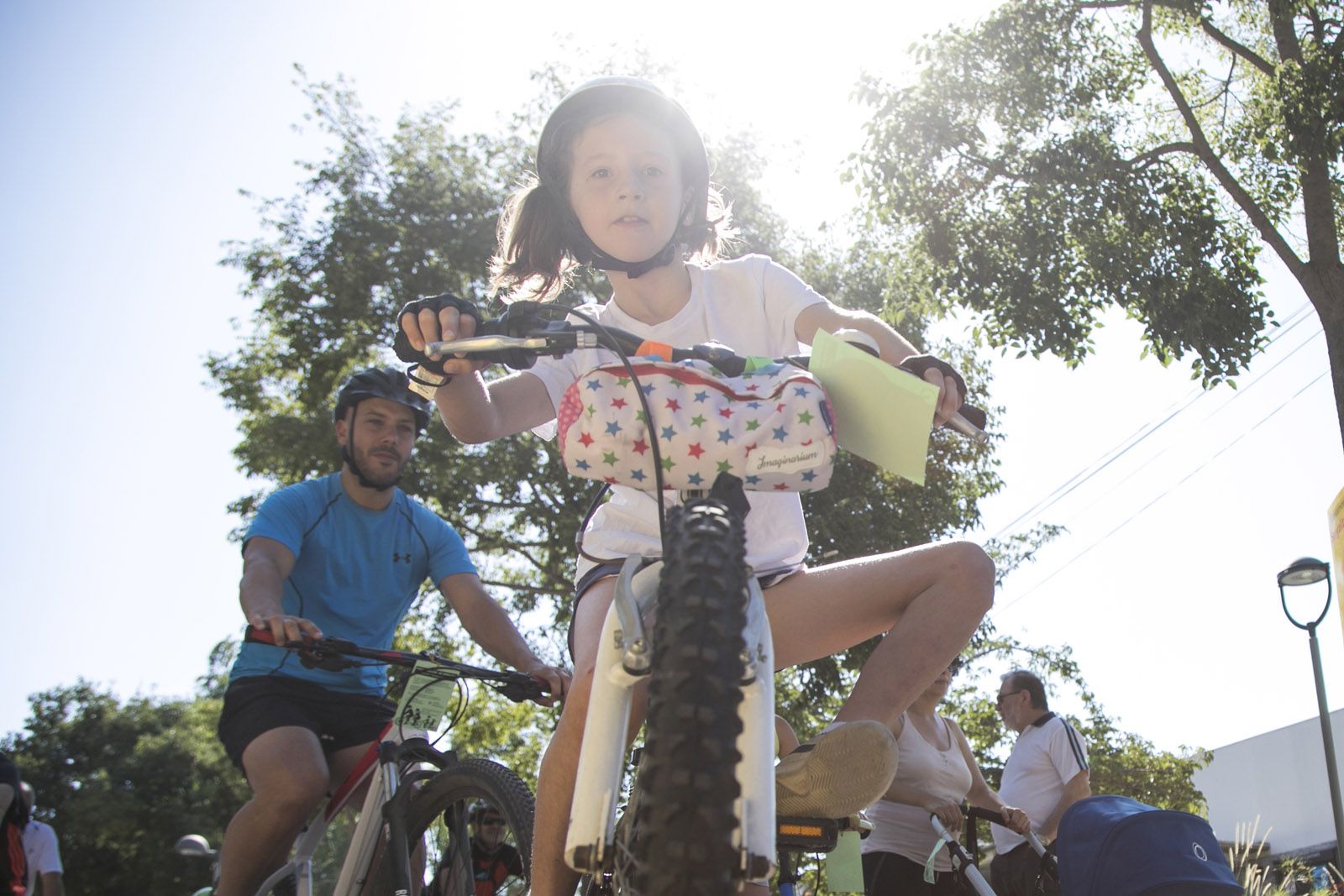 Bicicletada popular des del Casal de Mira-sol. FOTO: Lali Puig