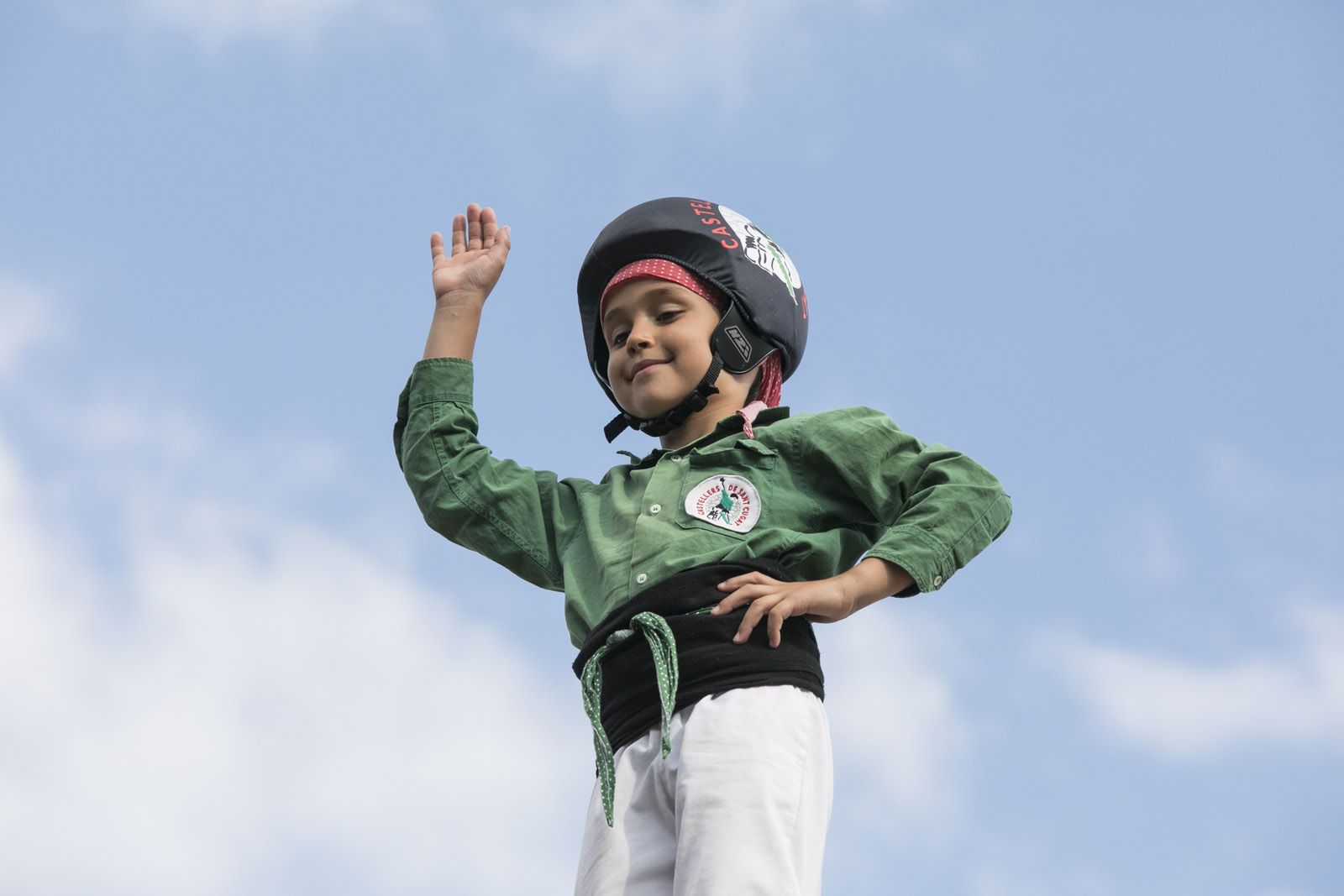 Actuació castellera amb els Gausacs i els Castellers de Cerdanyola. FOTO: Lali Puig