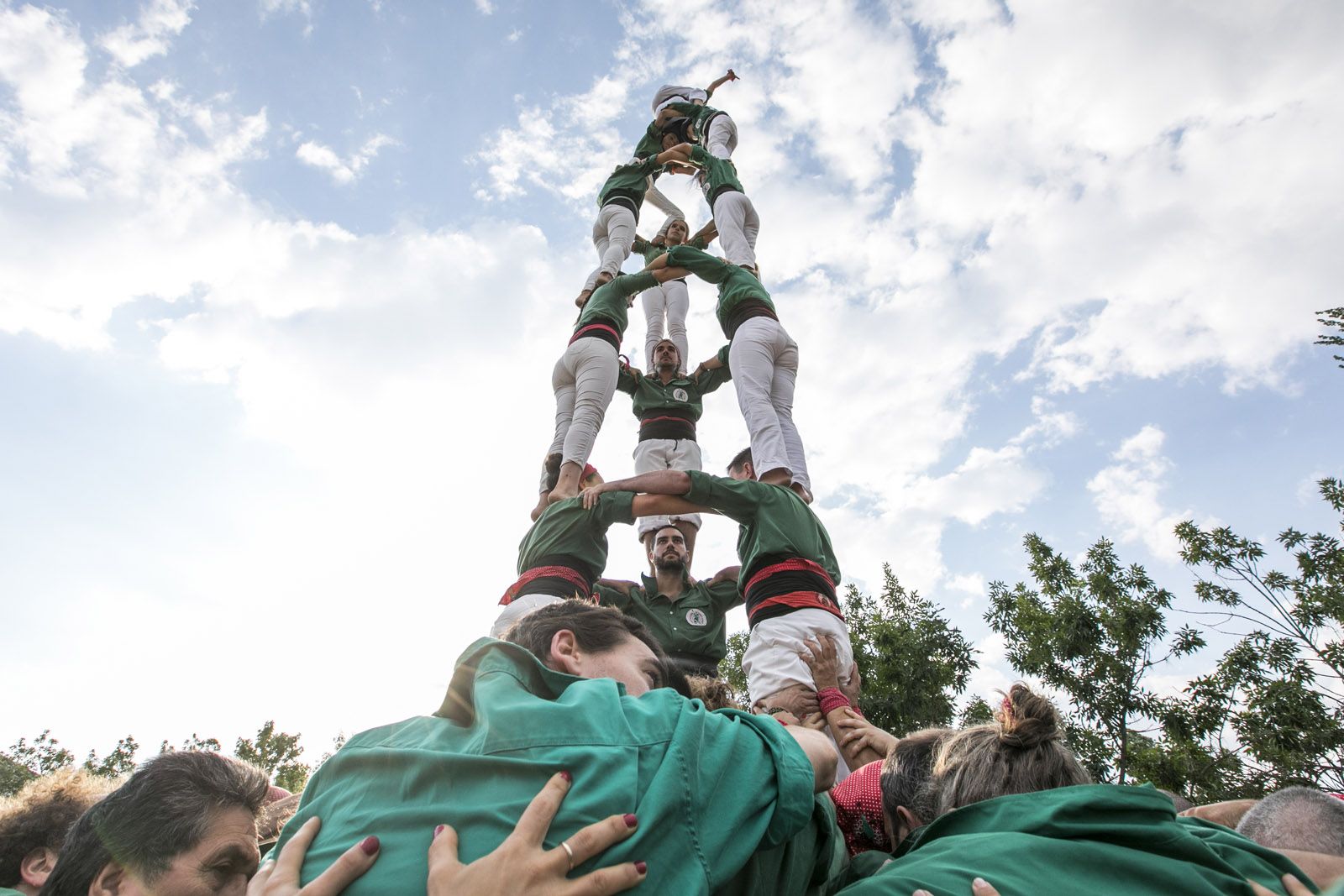 L'actuació castellera promet superar-se més que mai a la nostra ciutat  FOTO: Lali Puig