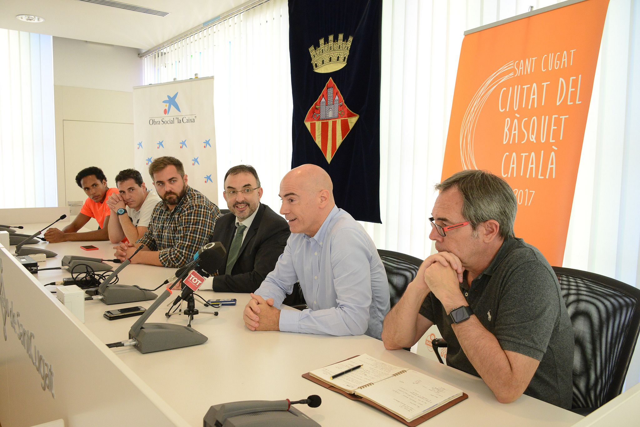 Elvis Barrera, Alexandre Angosto, Eloi Rovira, Xavier Lao,  Jordi Jofra i Manel Algeciras. FOTO: Localpres