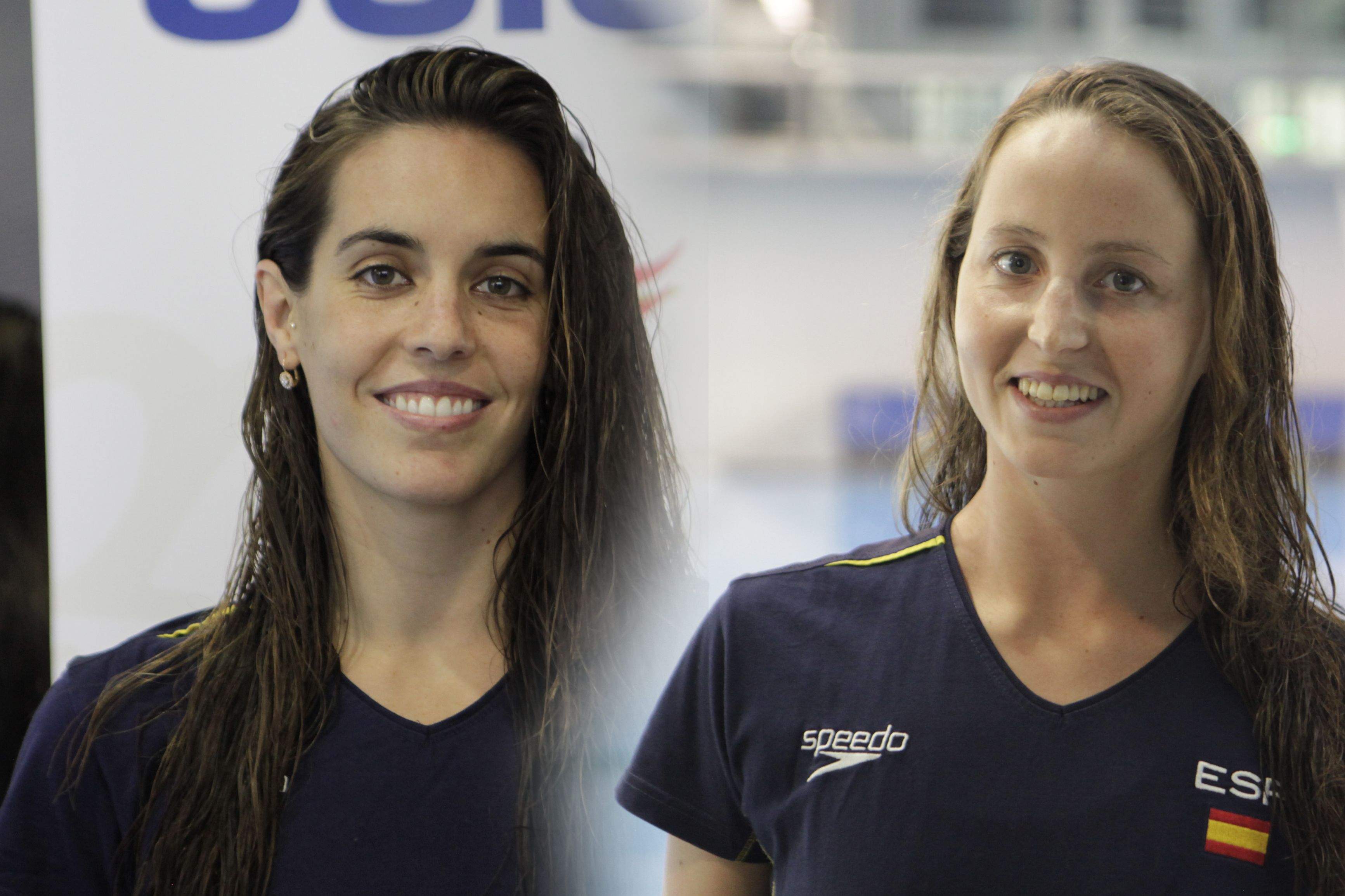 Ona Carbonell i la santcugatenca Paula Ramírez. FOTO: Artur Ribera