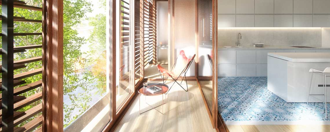 Les grans terrasses una de les parts més destacades dels pisos  FOTO: Cedida