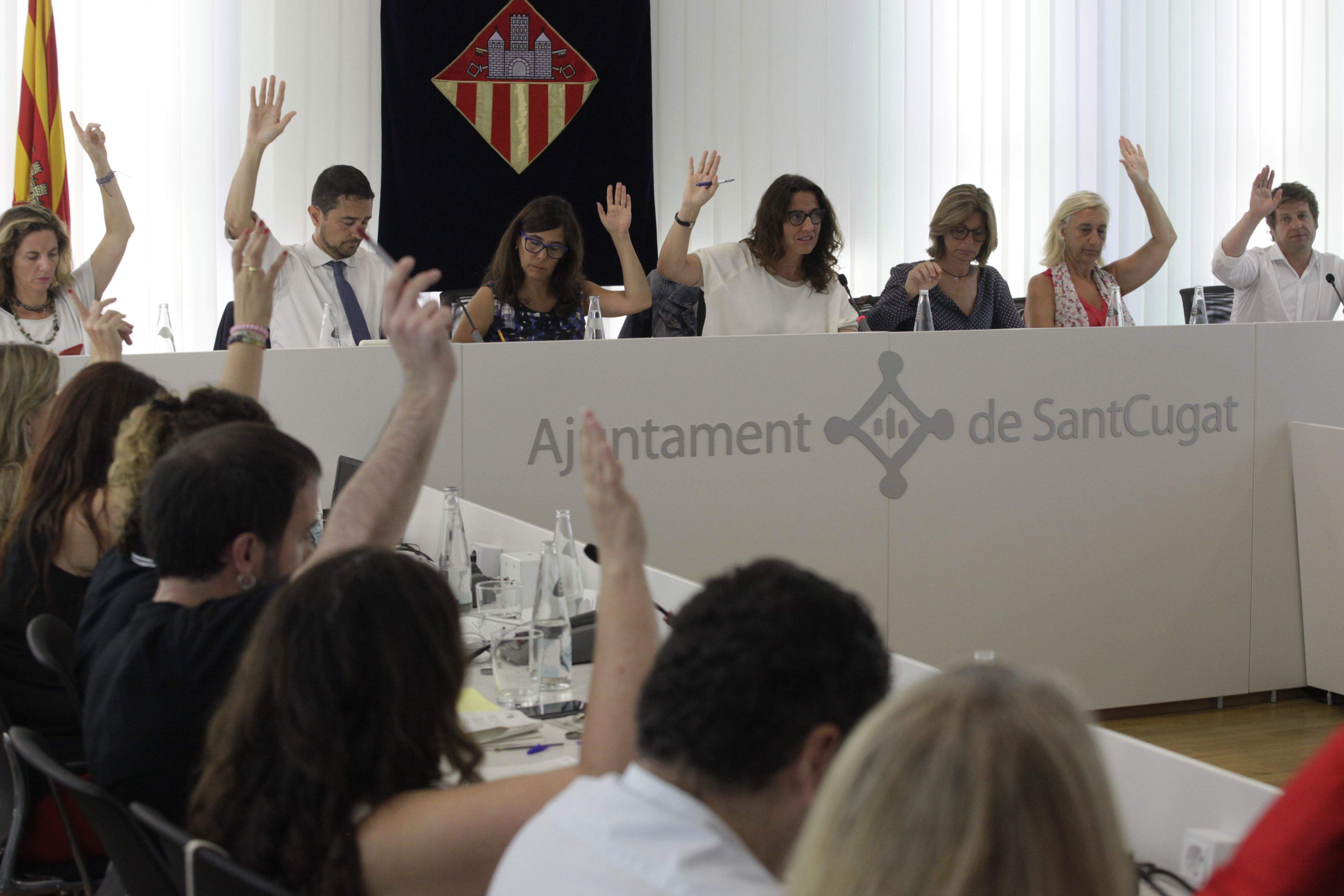 El consistori ha declarat la ciutat lliure d'empreses armamentístiques  FOTO: Artur Ribera