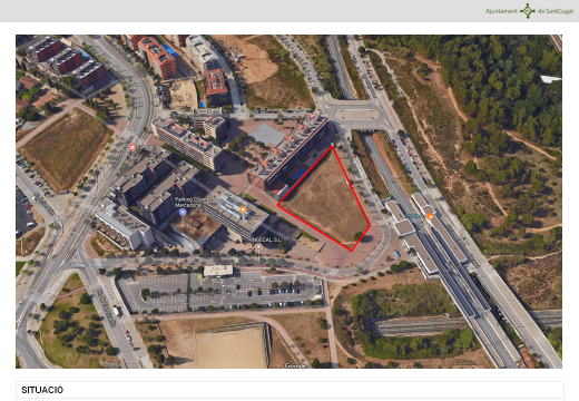 Parcel·la de Volpelleres on es construiran habitatges FOTO: Ajuntament Sant Cugat