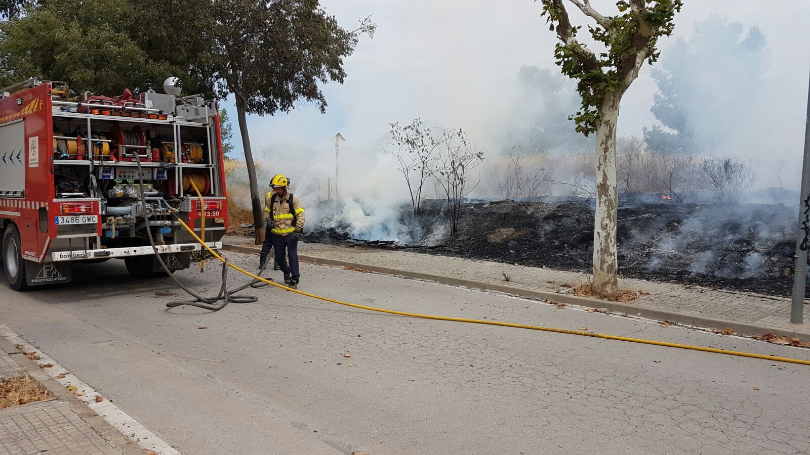 Lloc del foc FOTO: Cedida