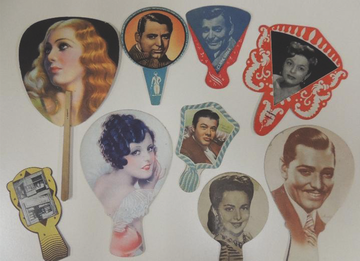 Ventalls d’actors de cinema dels anys 40/50.  FOTO: www.todocoleccion.net