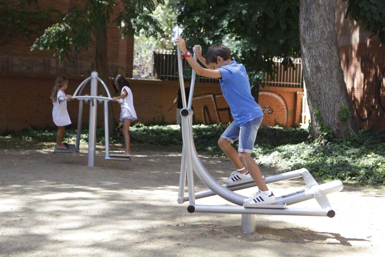 El circuit de la plaça dels Jocs Florals ja està en funcionament FOTO: Artur Ribera 