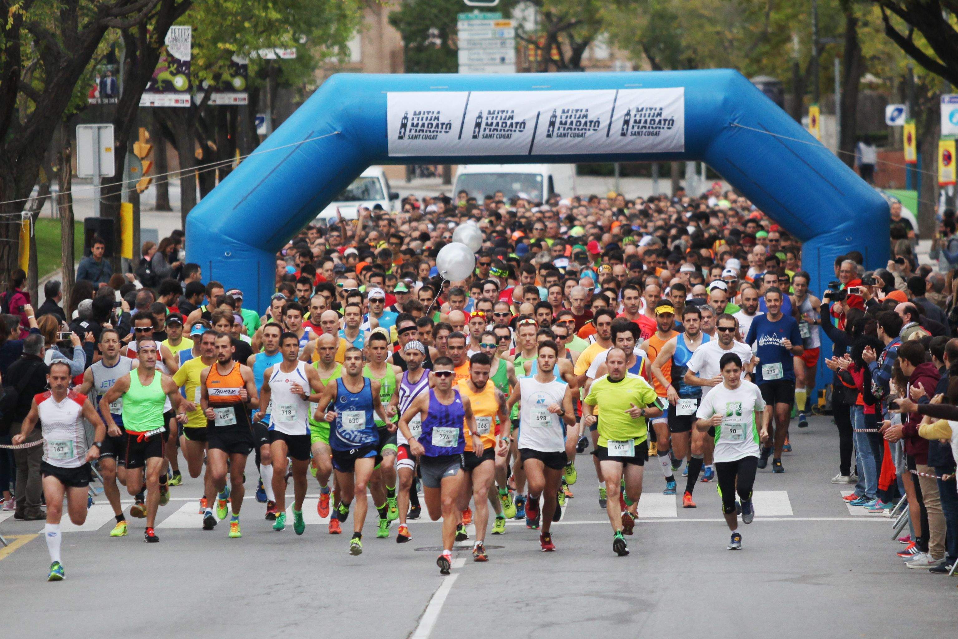 La Mitja Marató de Sant Cugat del 2019 podria acollir, també, el Campionat d'Espanya de Mitja Marató Absolut. FOTO: Lali Puig