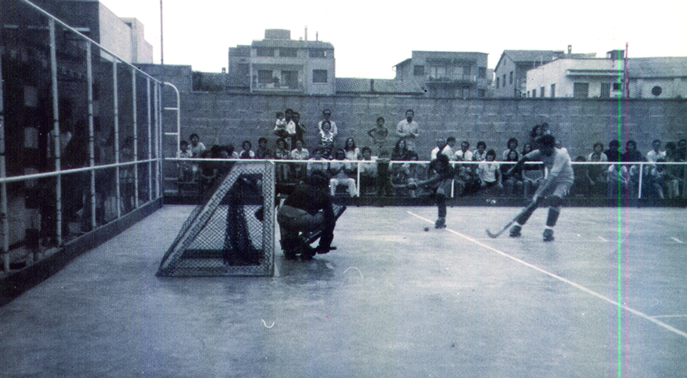 Un equip del PHC a l'antiga Pista Mendez l'any 1970
