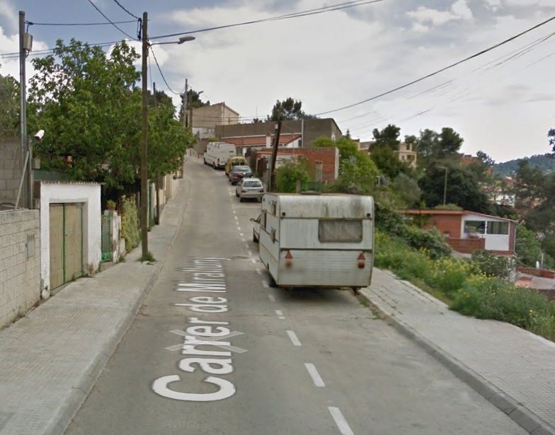Imatge del carrer Miralluny FOTO: Google Maps 