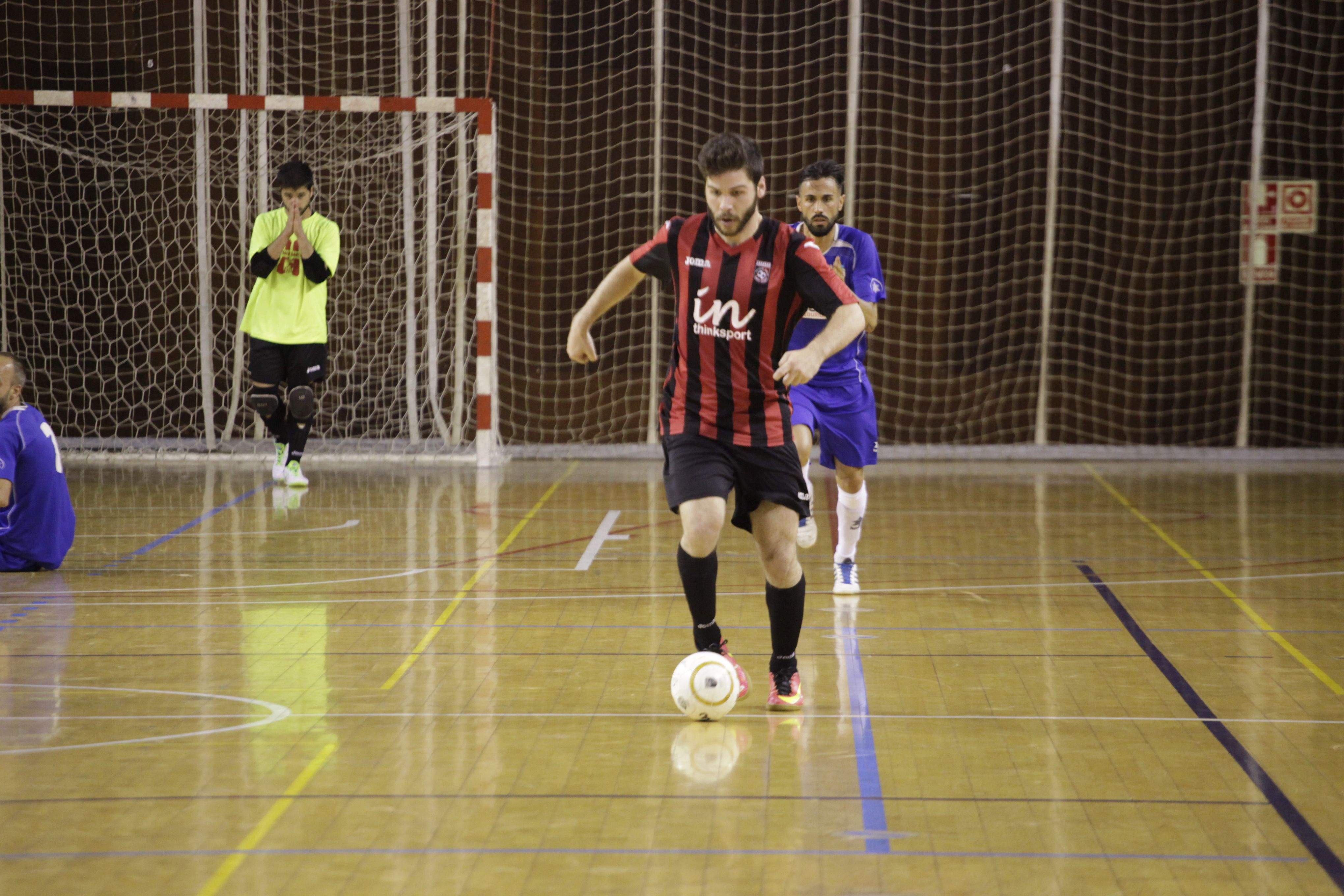 Imatge d'un partit del Futbol Sala Sant Cugat FOTO: Artur Ribera 