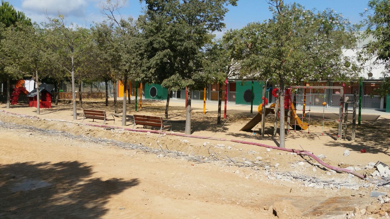 Al Turó de Can Mates estan fent el pati més gran FOTO: Ajuntament de Sant Cugat 