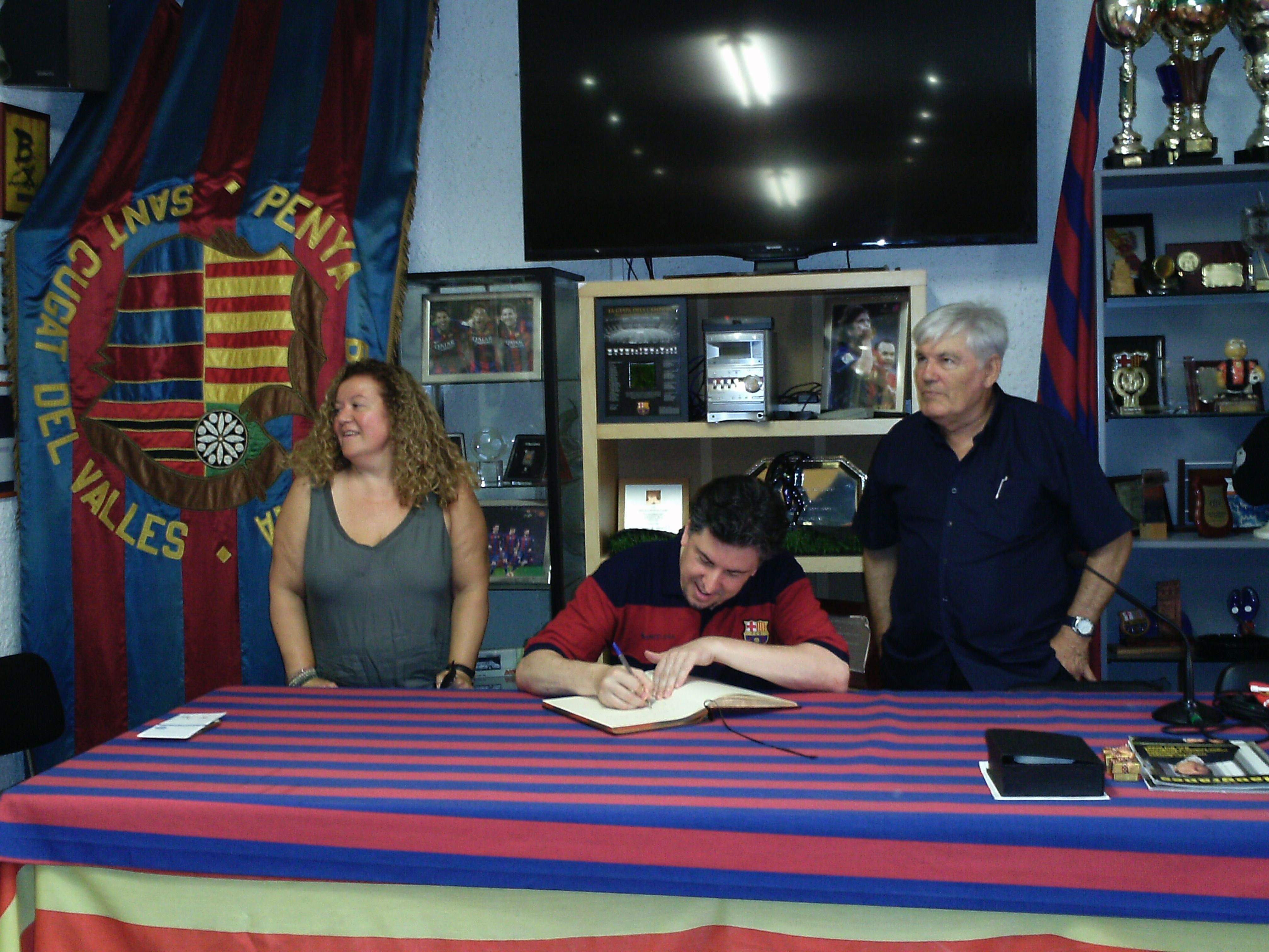 Josep Ignasi Ruiz al centre de la imatge, a la dreta Josep Maria Félez FOTO: Cedida 