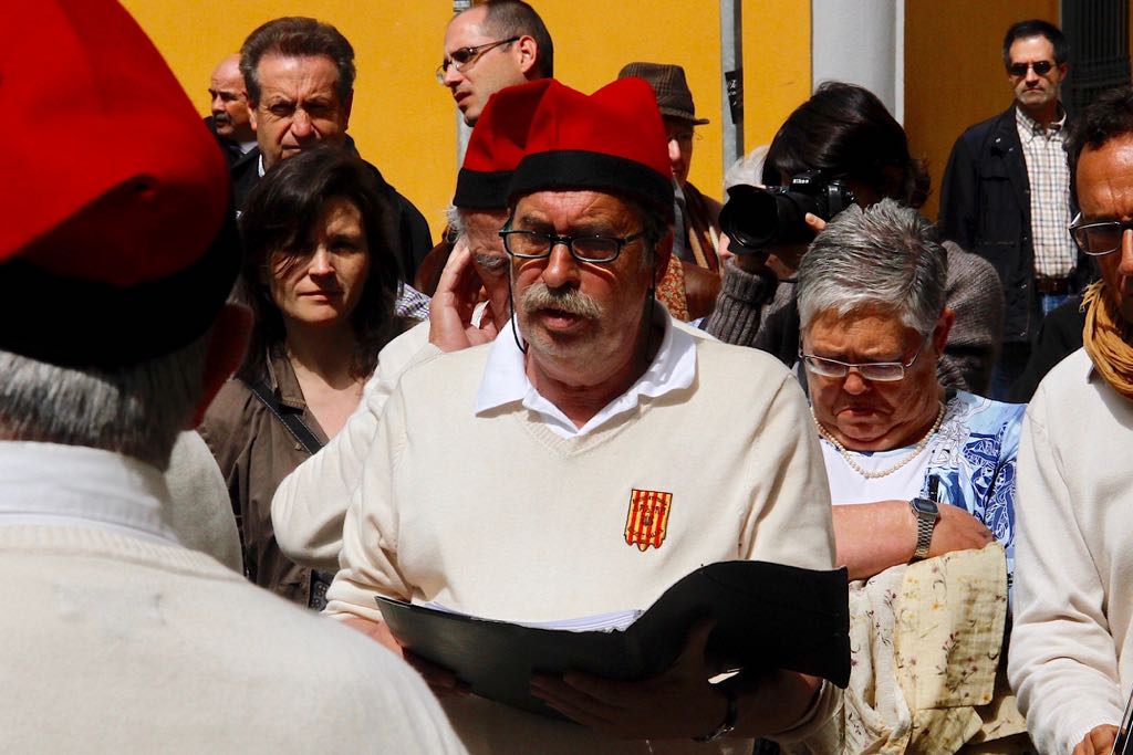 Josep Maria Canas Bozzo amb la Societat Coral La Lira FOTO: Tino Rubio