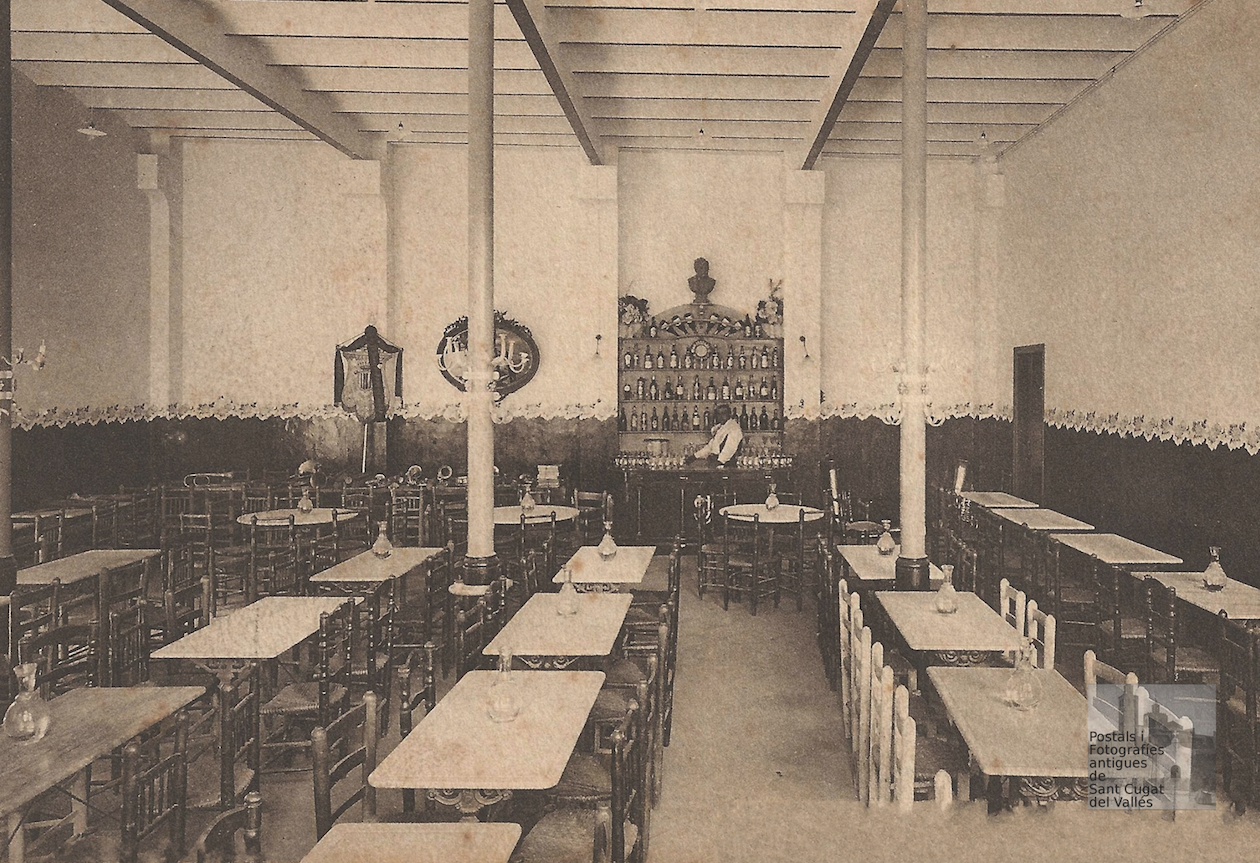 Primera seu social de la S. Coral Unió Santcugatenca.  FOTO: Postals i fotografies antigues de Sant Cugat del Vallès