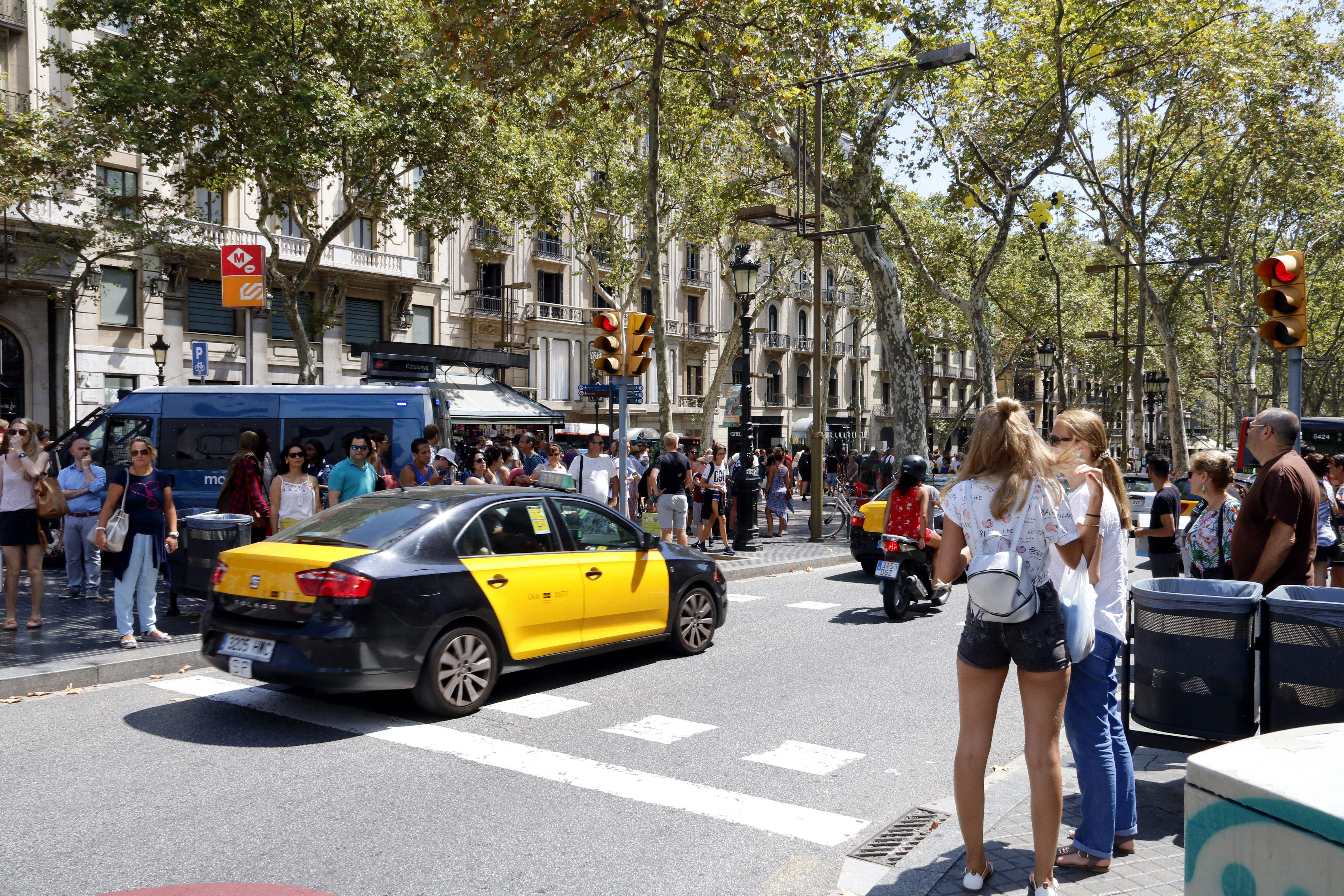 La Rambles de Barcelona, dies posteriors a l'atemptat FOTO: ACN