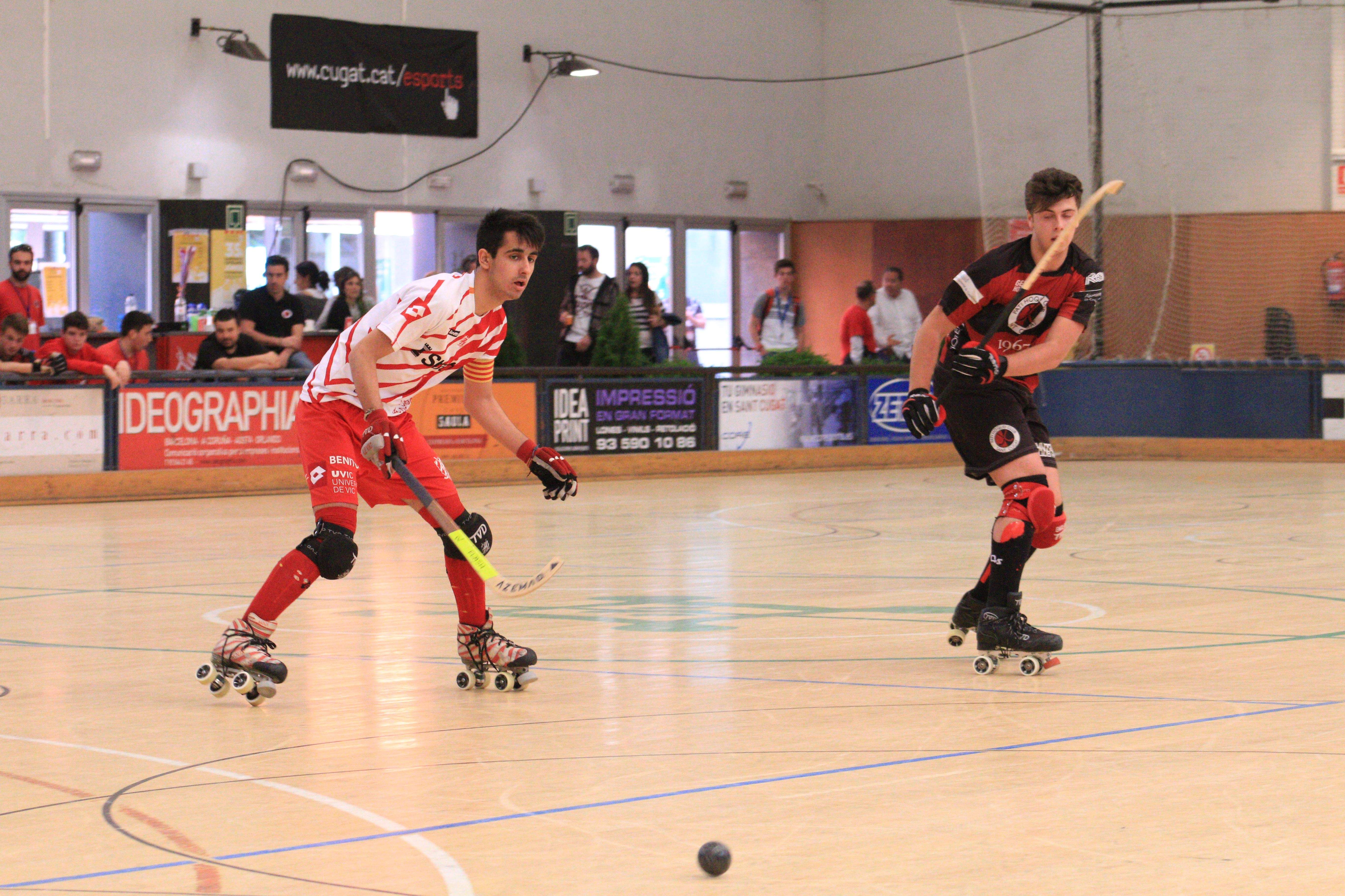 Pol Claramunt, amb el CP Vic, en el Campionat de Catalunya Júnior 2017 que es va fer a Sant Cugat.. FOTO: Lali Álvarez