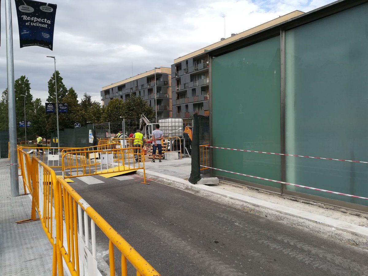 La cruïlla del camí de la Creu amb avinguda Francesc Macià. FOTO: Ajuntament de Sant Cugat