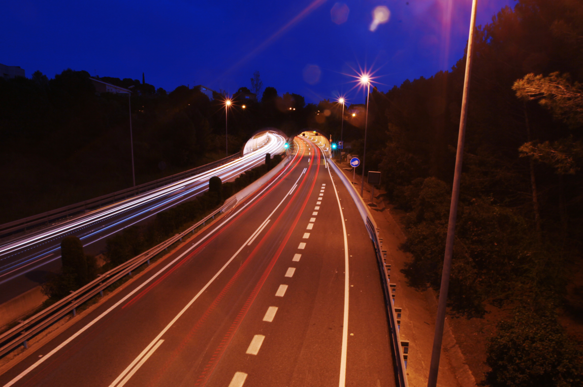 Els Túnels de Vallvidrera, de nit FOTO: Lali Puig