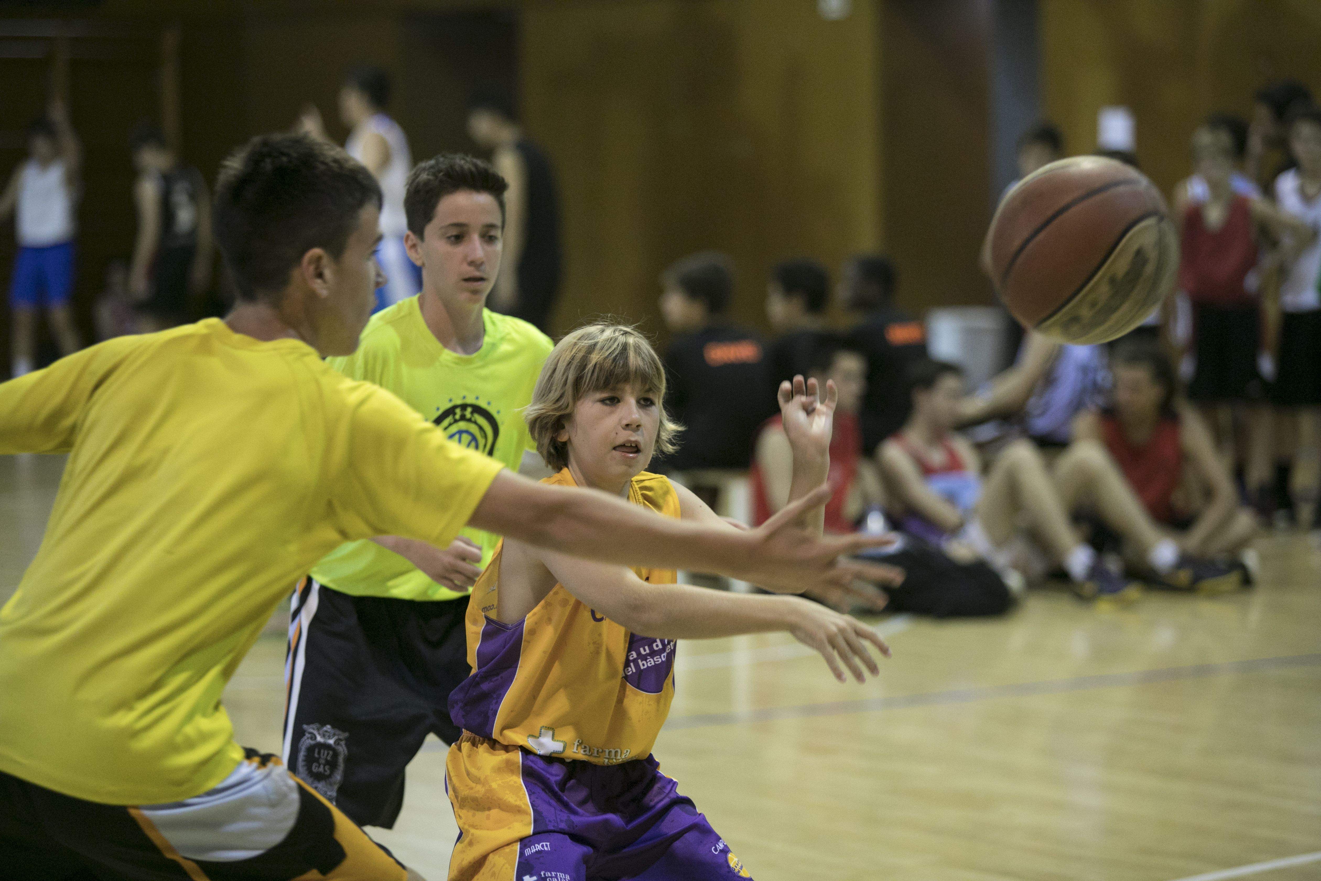 Imatge d'un torneig de bàsquet 3X3 a Sant Cugat. FOTO: Lali Puig