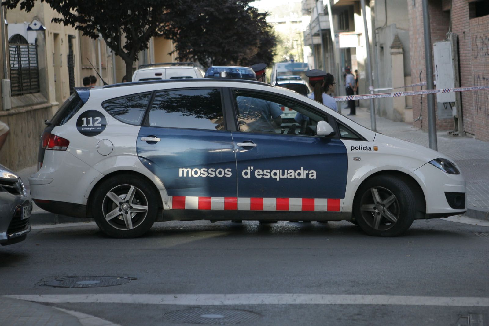 Un cotxe dels Mossos d'Esquadra a Sant Cugat FOTO: Artur Ribera