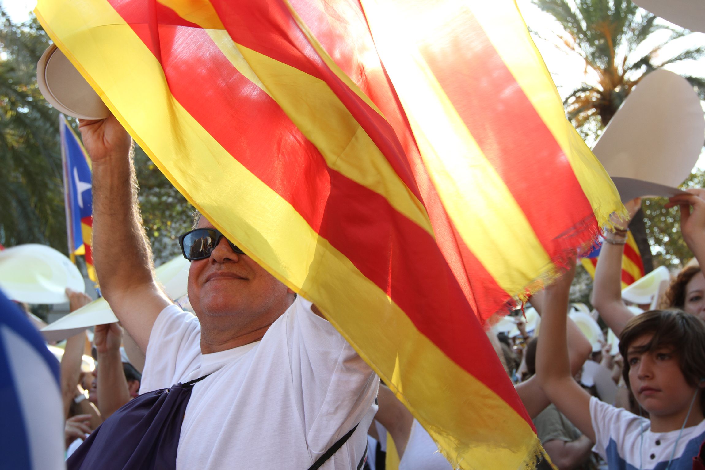 L'objectiu és arribar caminant a la manifestació  FOTO: Haidy Blanch