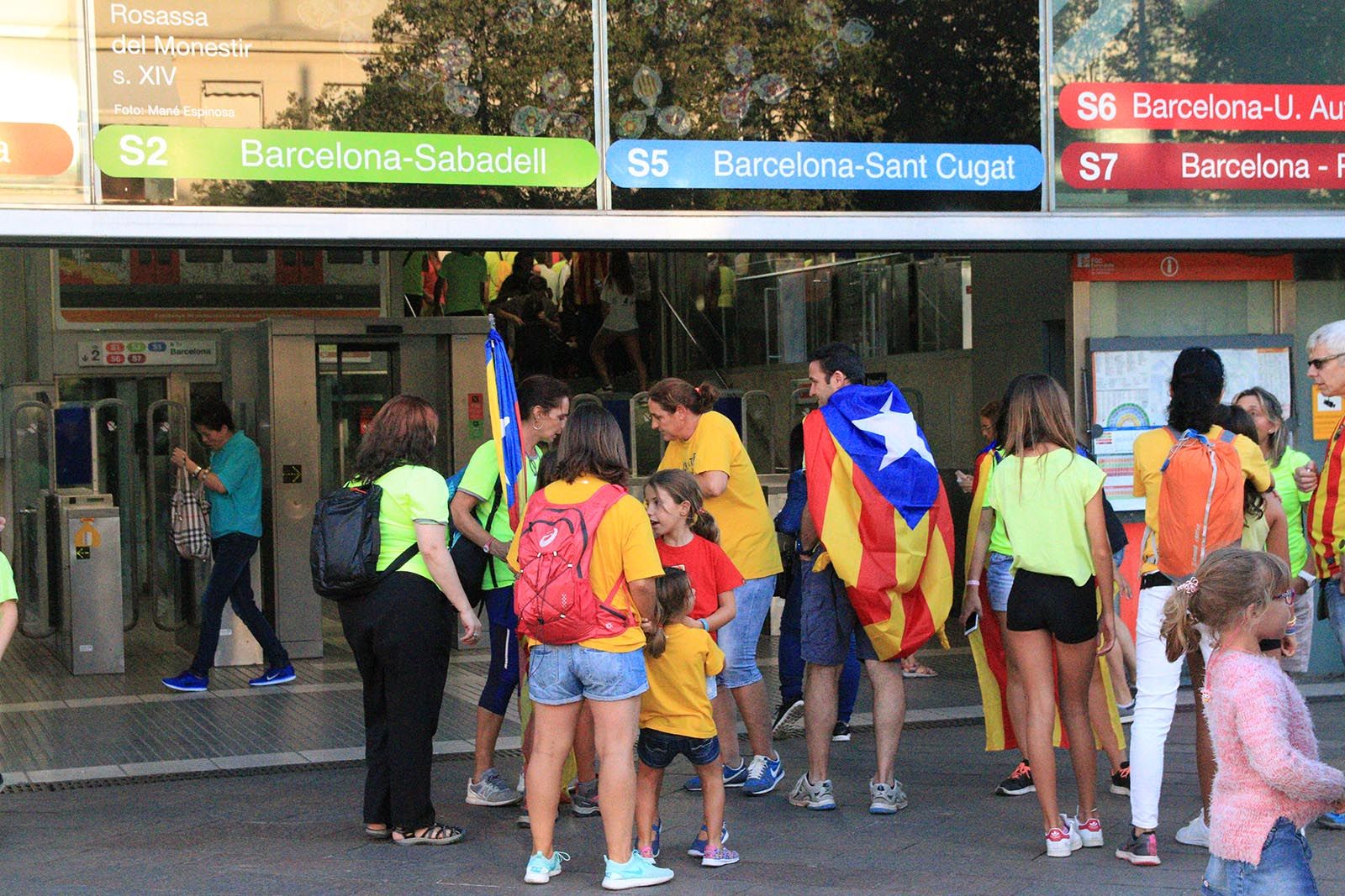 Manifestació de l'11 de setembre. Foto: Lali Álvarez