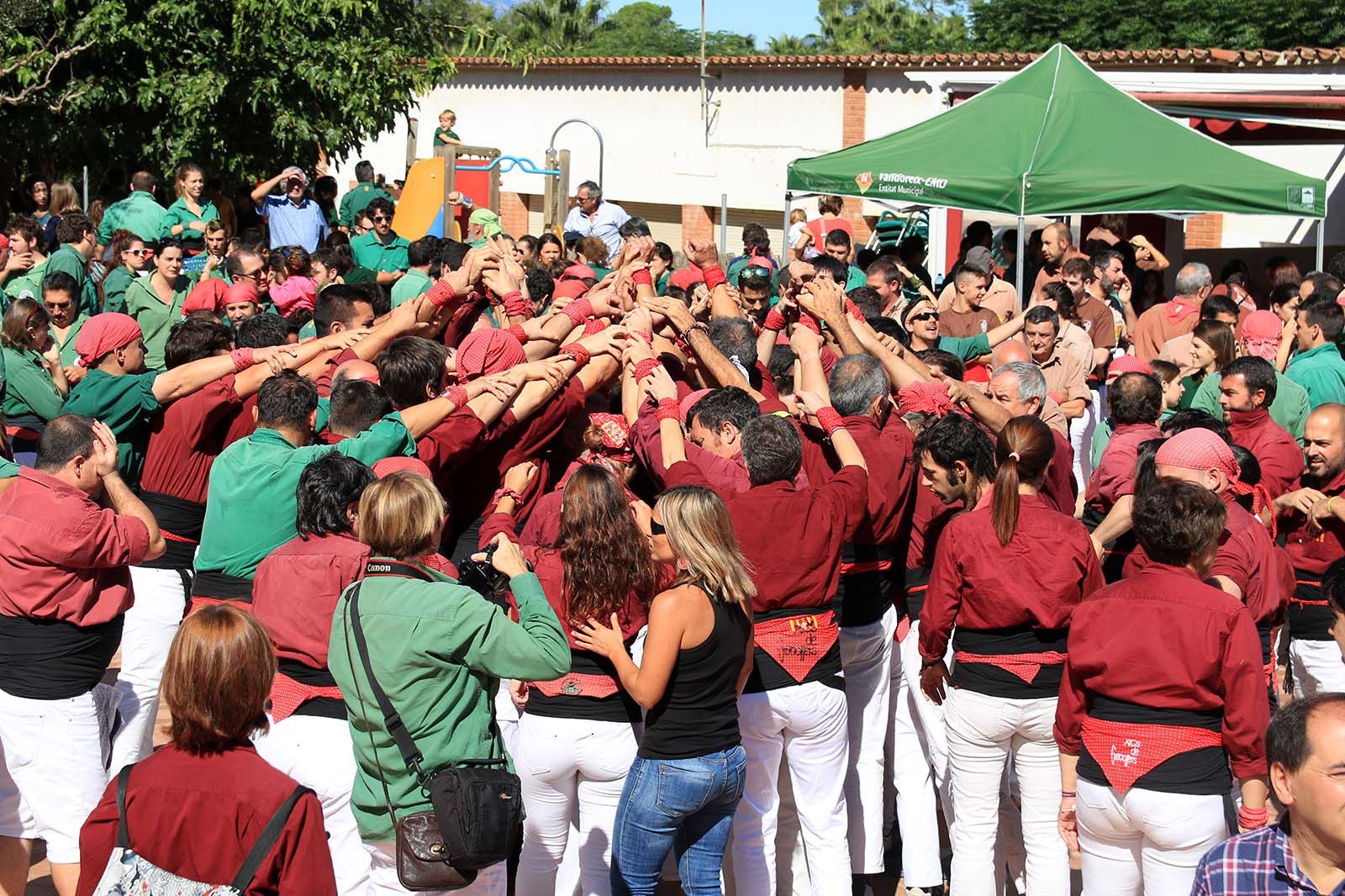 Trobada castellera. Foto: Lali Álvarez