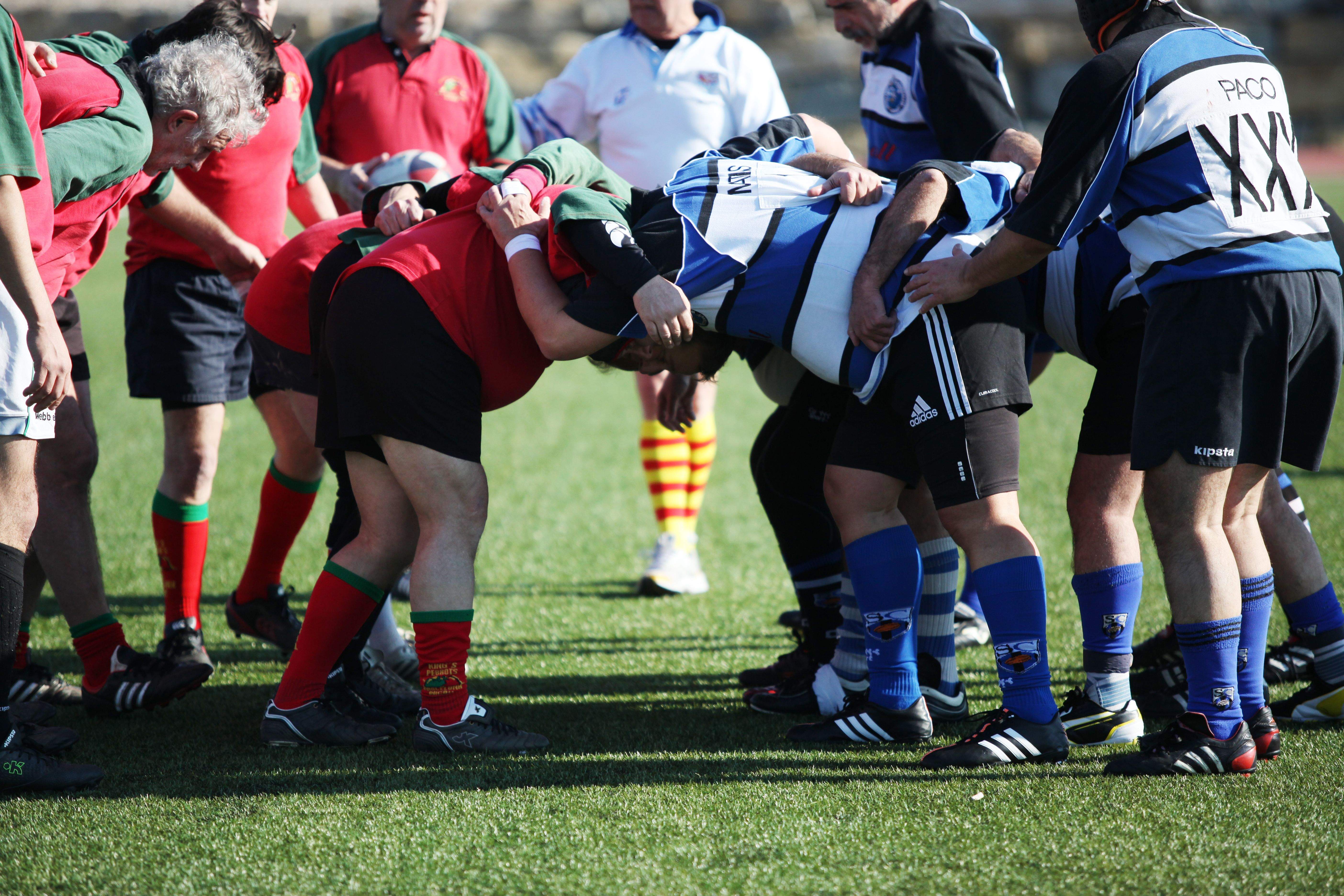 L'equip XV Matusalem del Club Rugby Sant Cugat el Torneig Internacional de Veterans. FOTO: Lali Puig