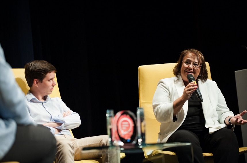 Moment de l'acte celebrat al Teatre-Auditori  FOTO: Cedida