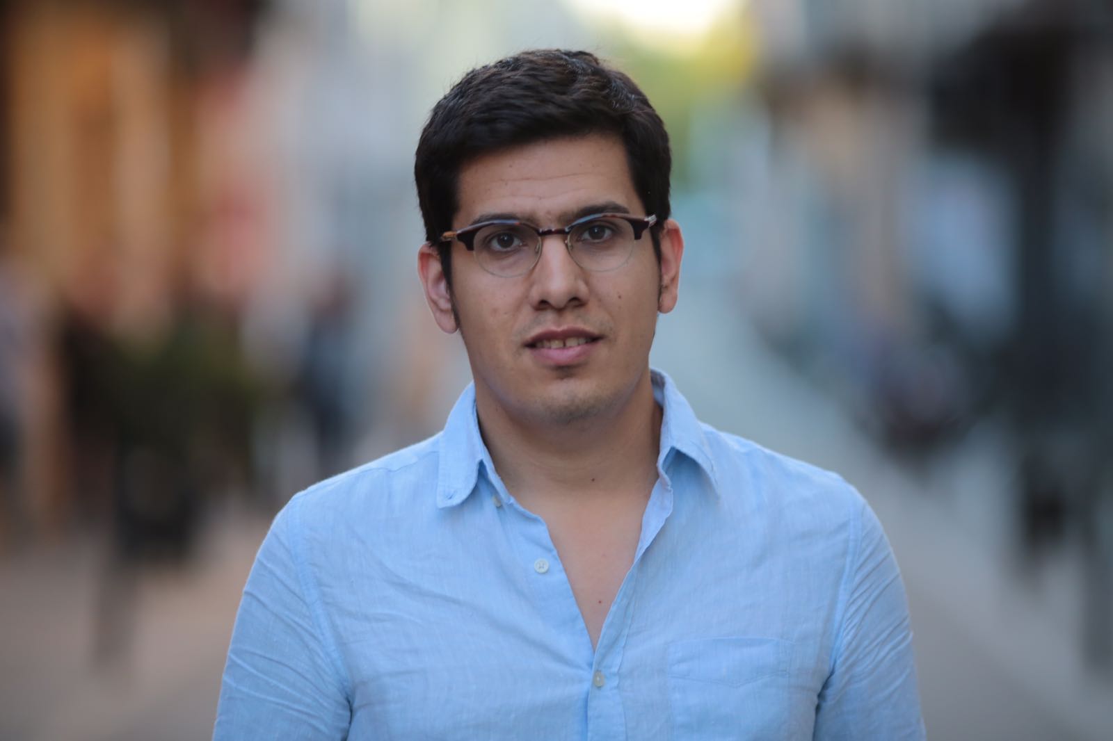 Aleix Sarroi en la seva visita a Sant Cugat  FOTO: Artur Ribera