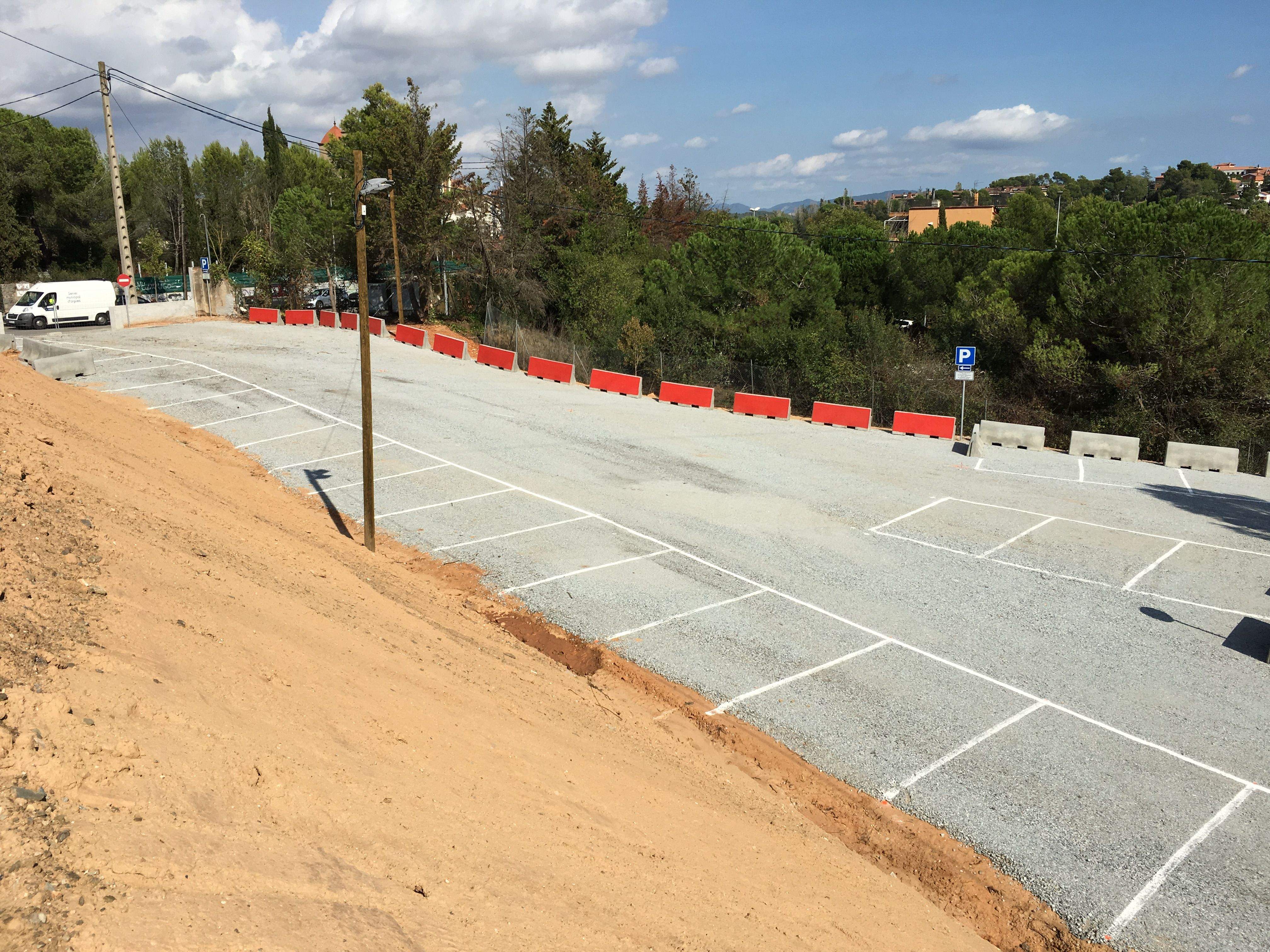 El nou aparcament està a Can Cadena FOTO: Cedida 