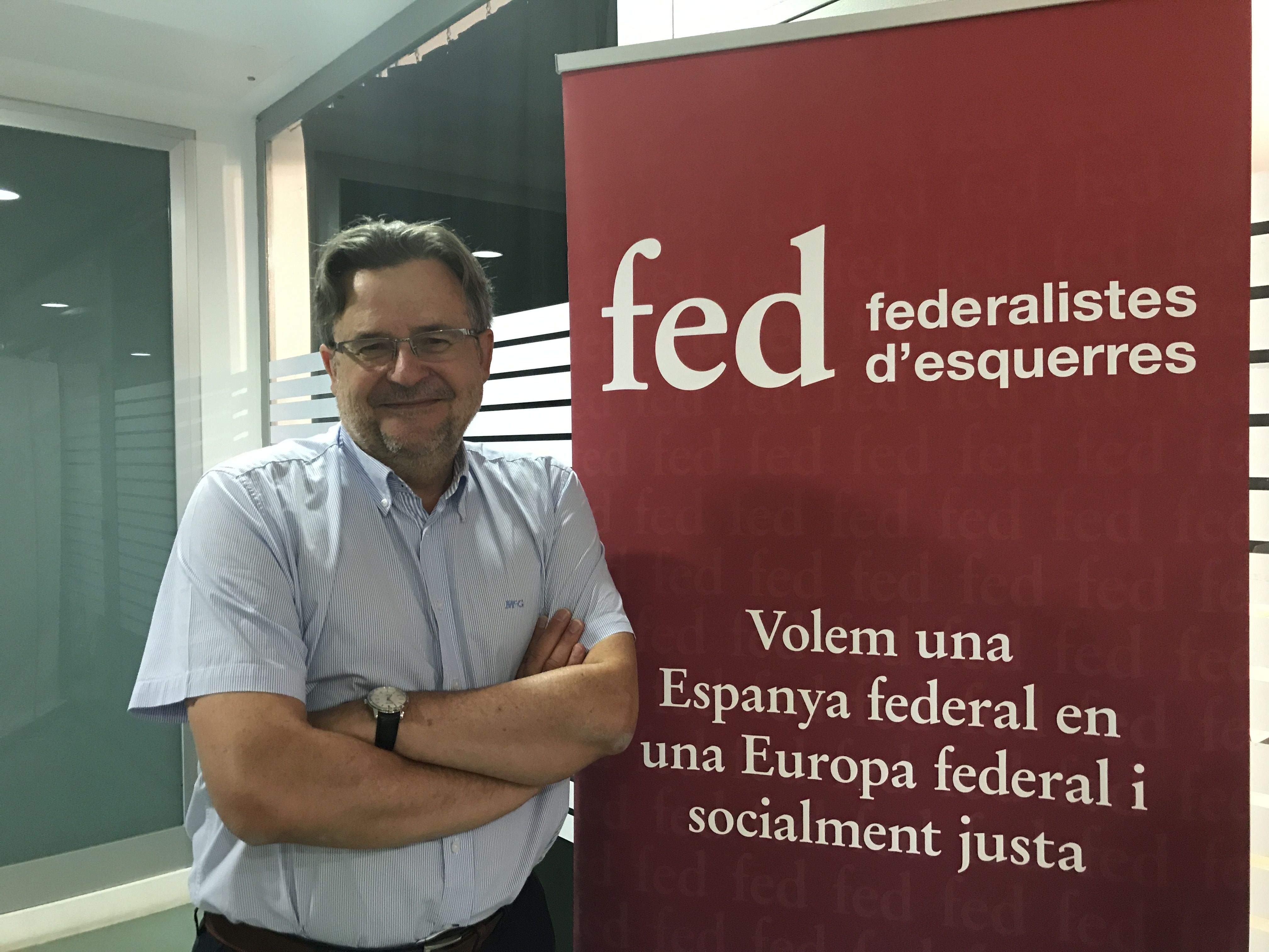 Antoni Sitges és un dels fundadors de Federalistes d'Esquerres FOTO: Mireia Puente 