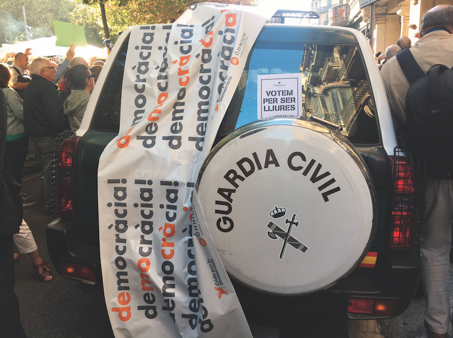 Imatge d'un cotxe de la Guàrdia Civil FOTO: Cedida 