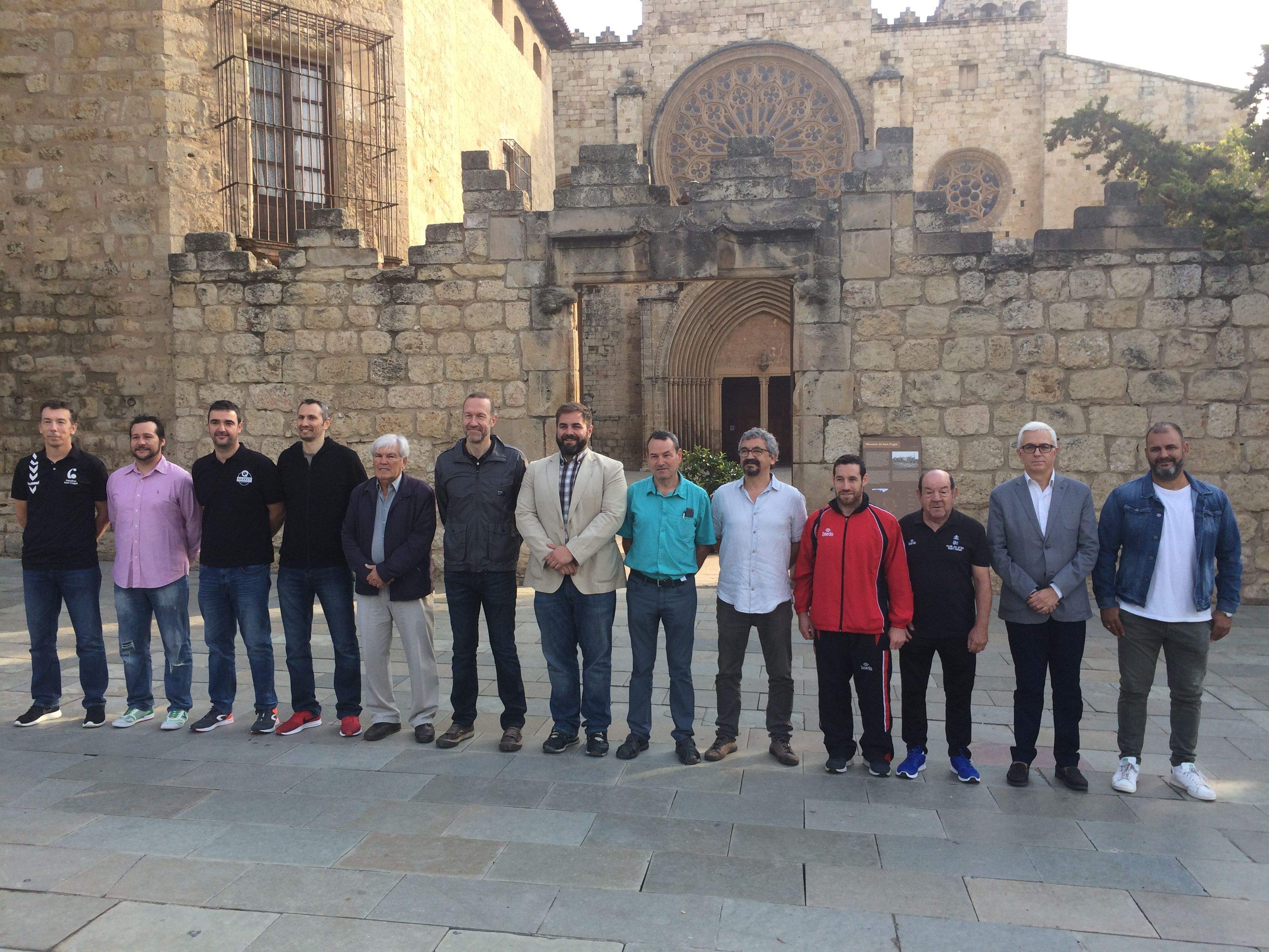 Presidents i directius de la Coordinadora d'Entitats Esportives de Sant Cugat en una imatge de la setmana passada. FOTO: Àlex López Puig