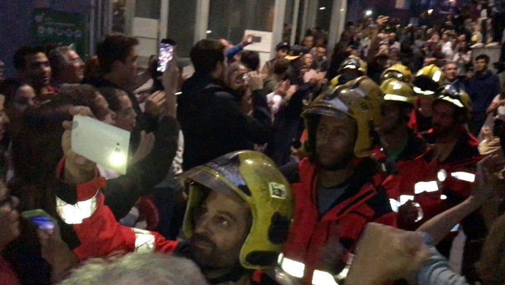 Els Bombers al PAV3. FOTO: L. Grau