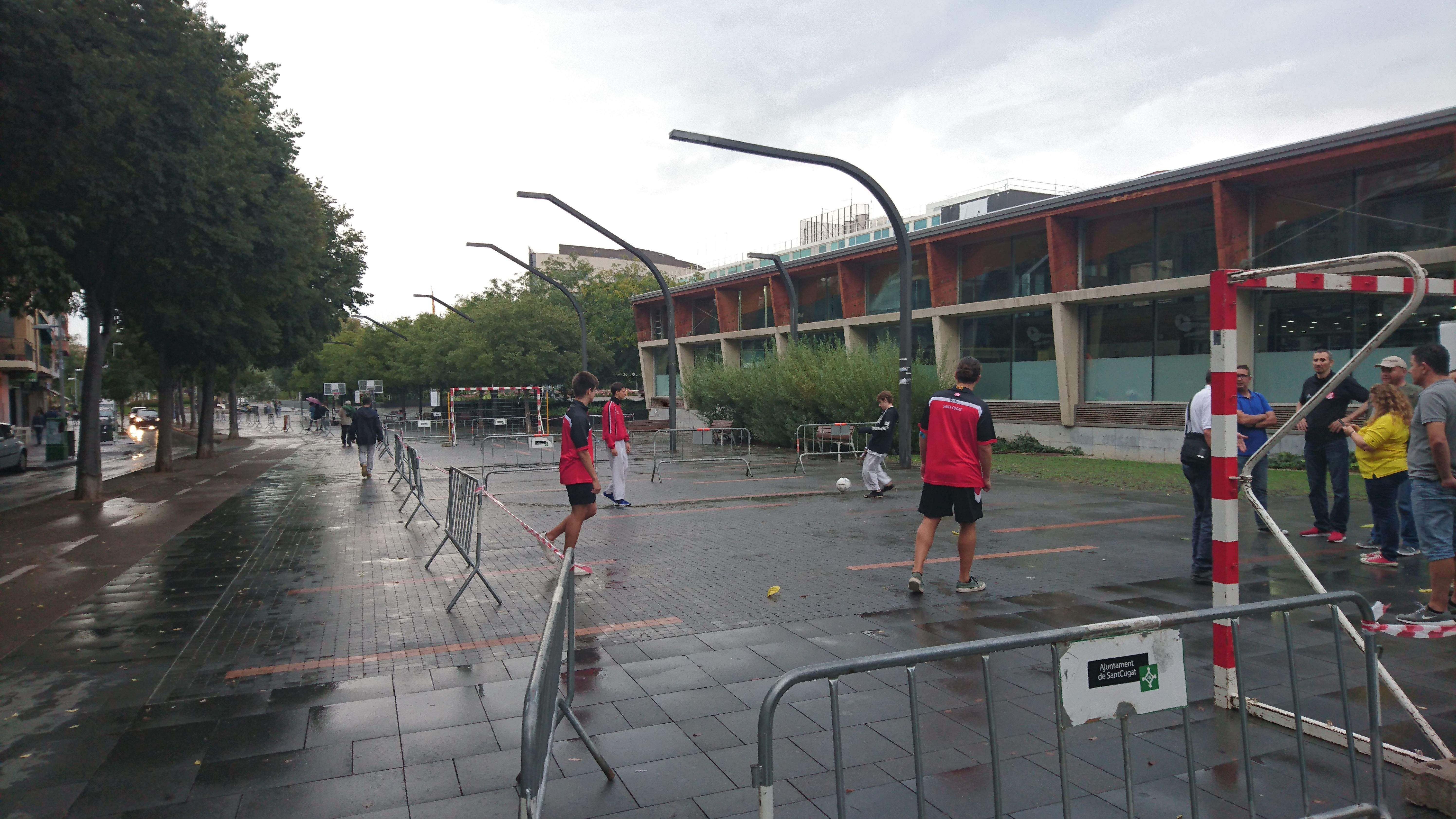 La pluja va obligar a suspendre la jornada multiesportiva. FOTO: Coordinadora d'Entitats Esportives